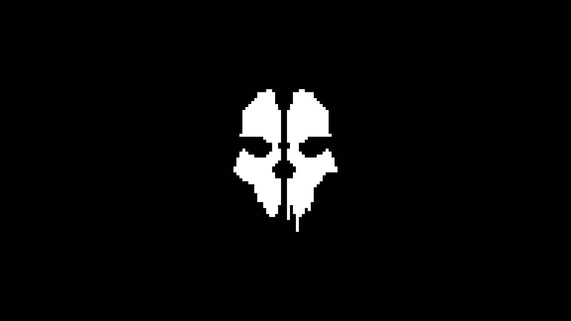 Download Call Of Duty Ghost 8 Bit Skull Wallpaper