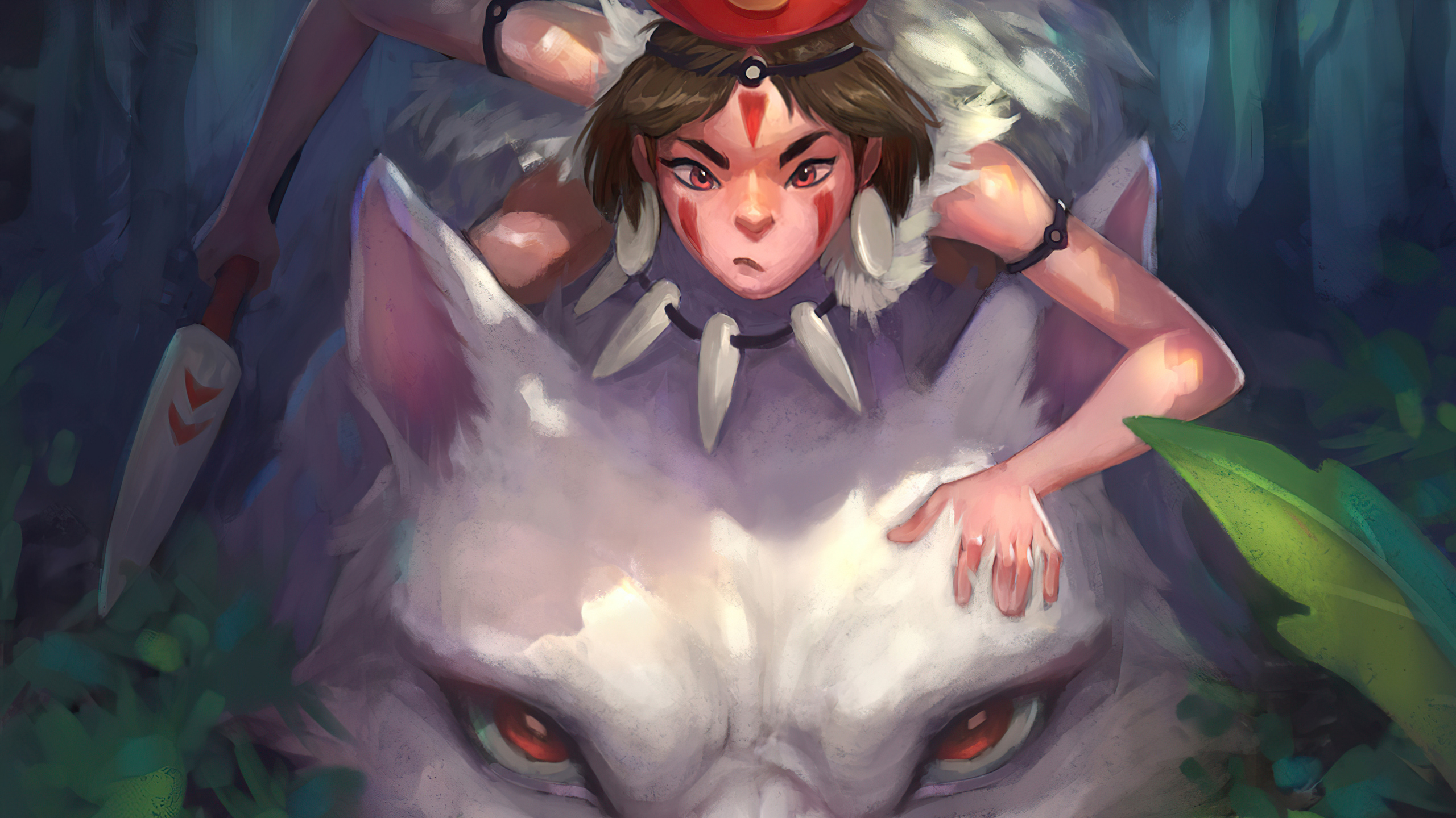Princess Mononoke Fanart 4k 1440P Resolution HD 4k Wallpaper, Image, Background, Photo and Picture