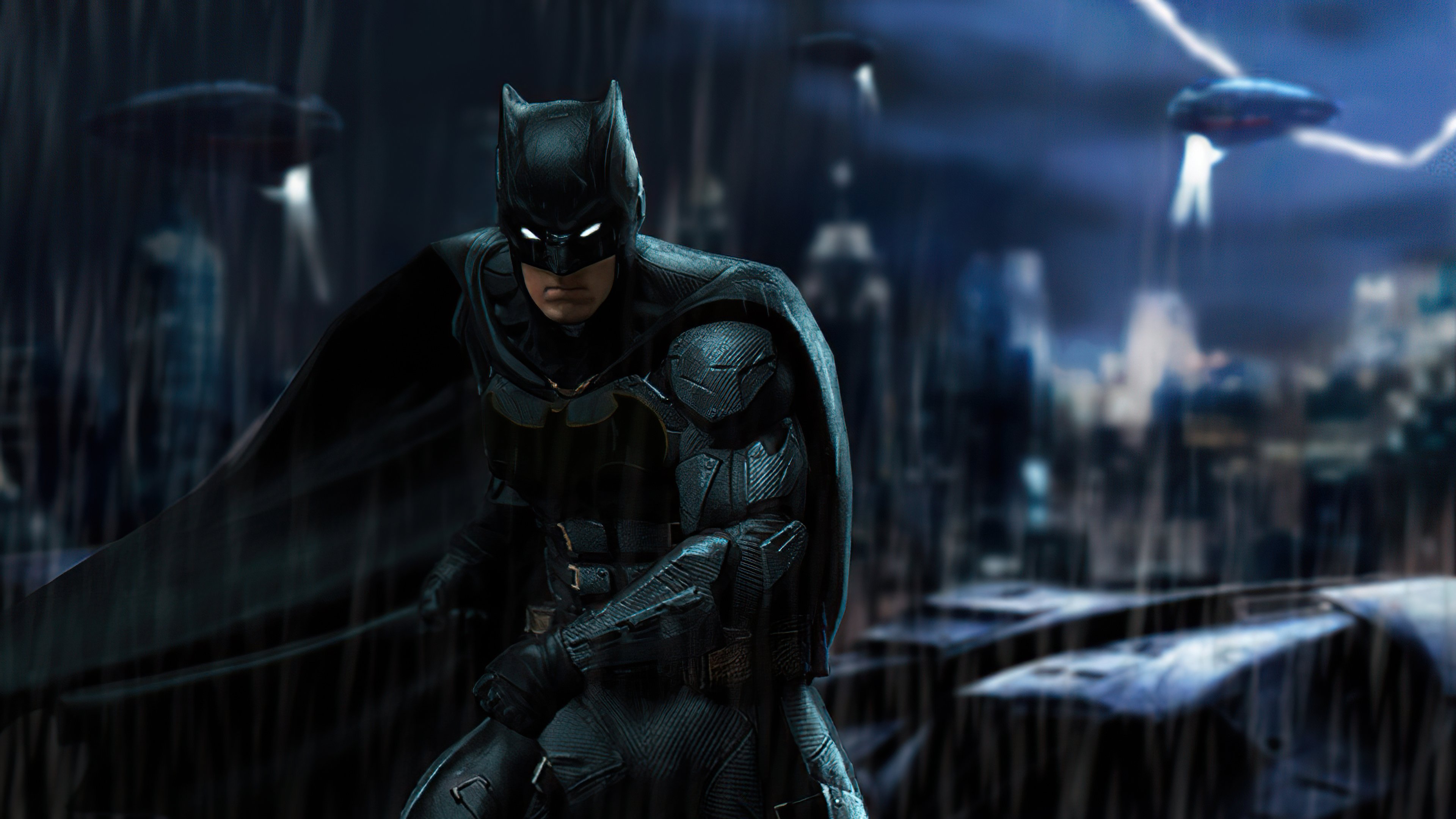 Ben Affleck as Batman Fanart Wallpaper 4k Ultra HD