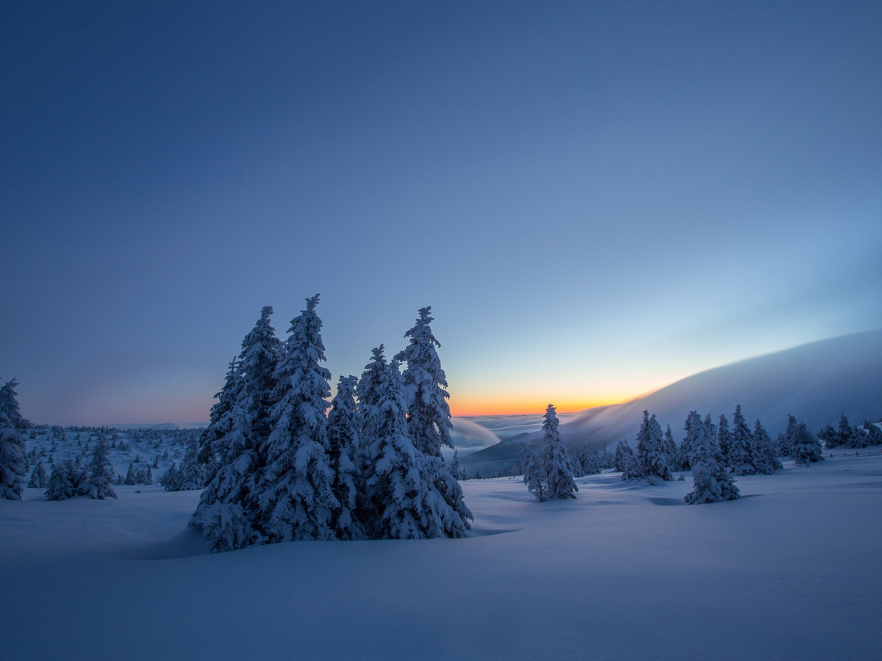 Download wallpaper winter, snow, ate, Poland, the snow, Poland, Karkonosze National Park, Karkonosze Mountains, The Karkonosze national Park, The Krkonoše Mountains, section landscapes in resolution 1280x960