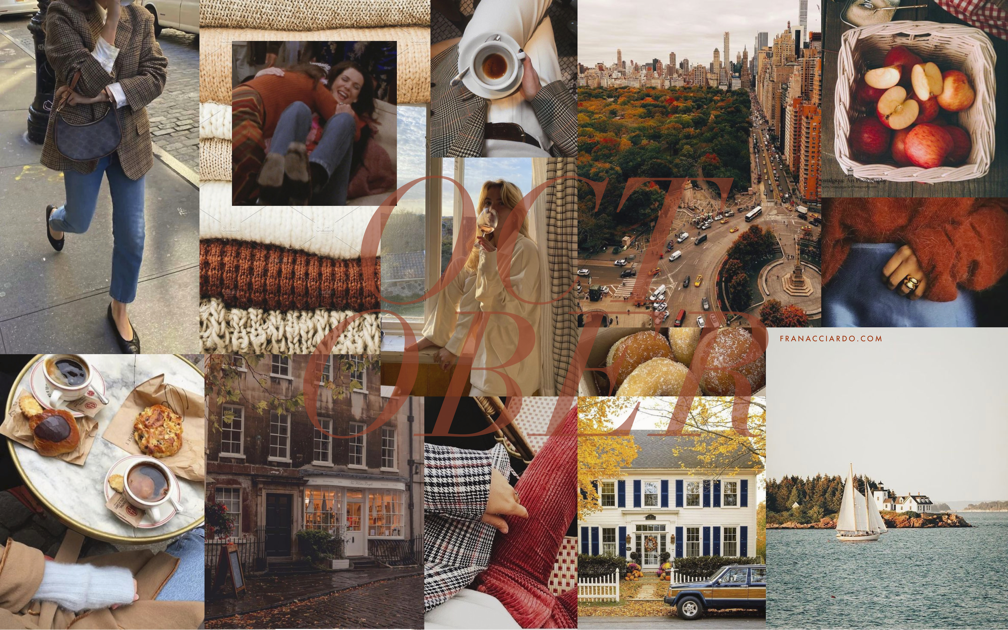 October Moodboard (Desktop & iPhone Wallpaper)