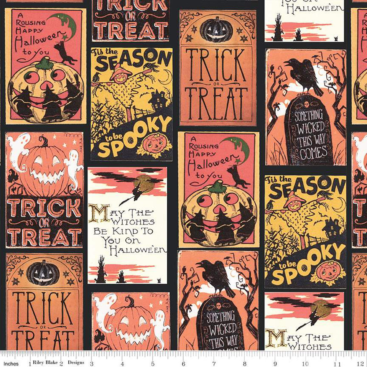 Fright Delight Cards Black