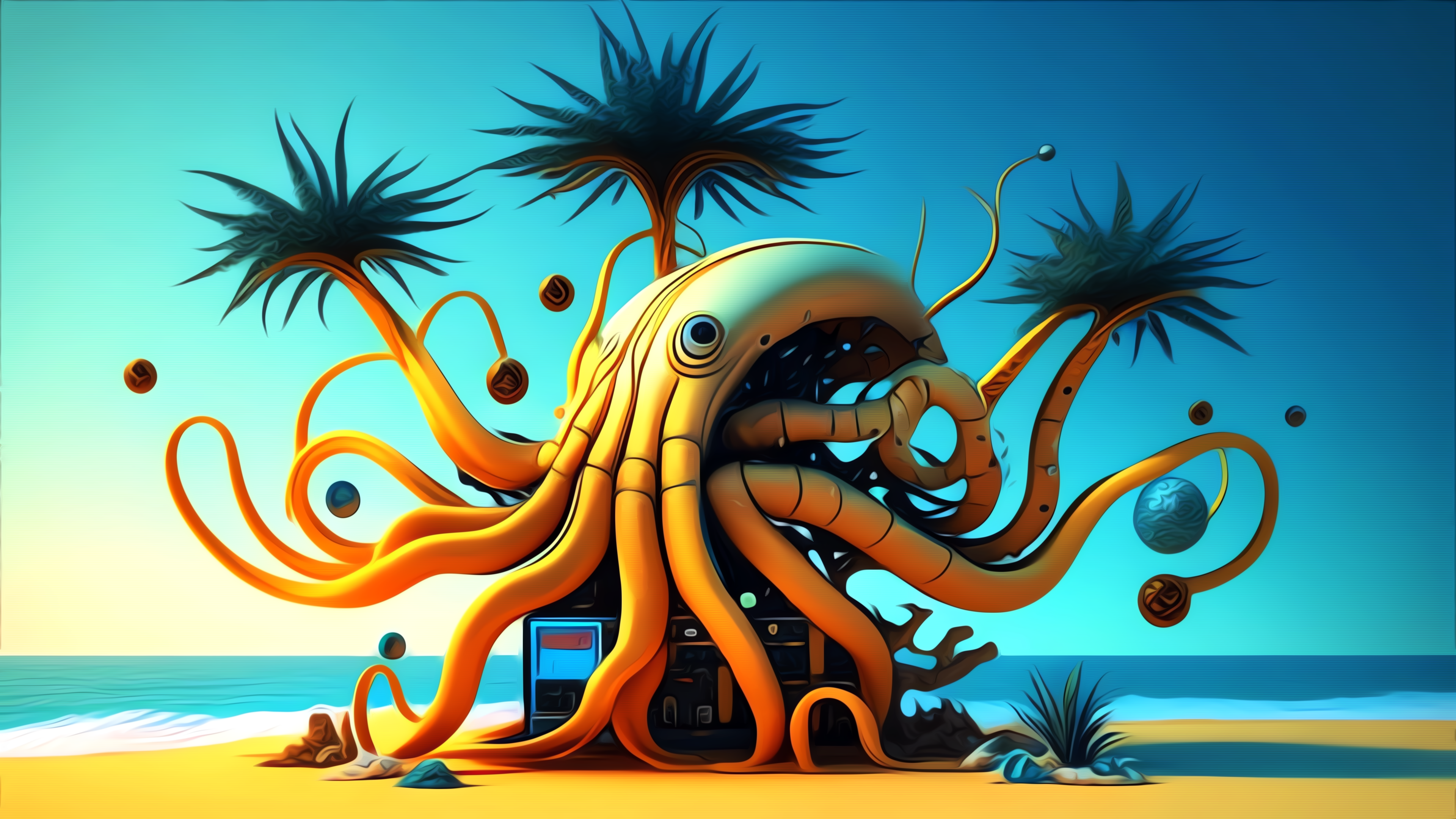 4K WALLPAPER WEIRD SQUID FISH