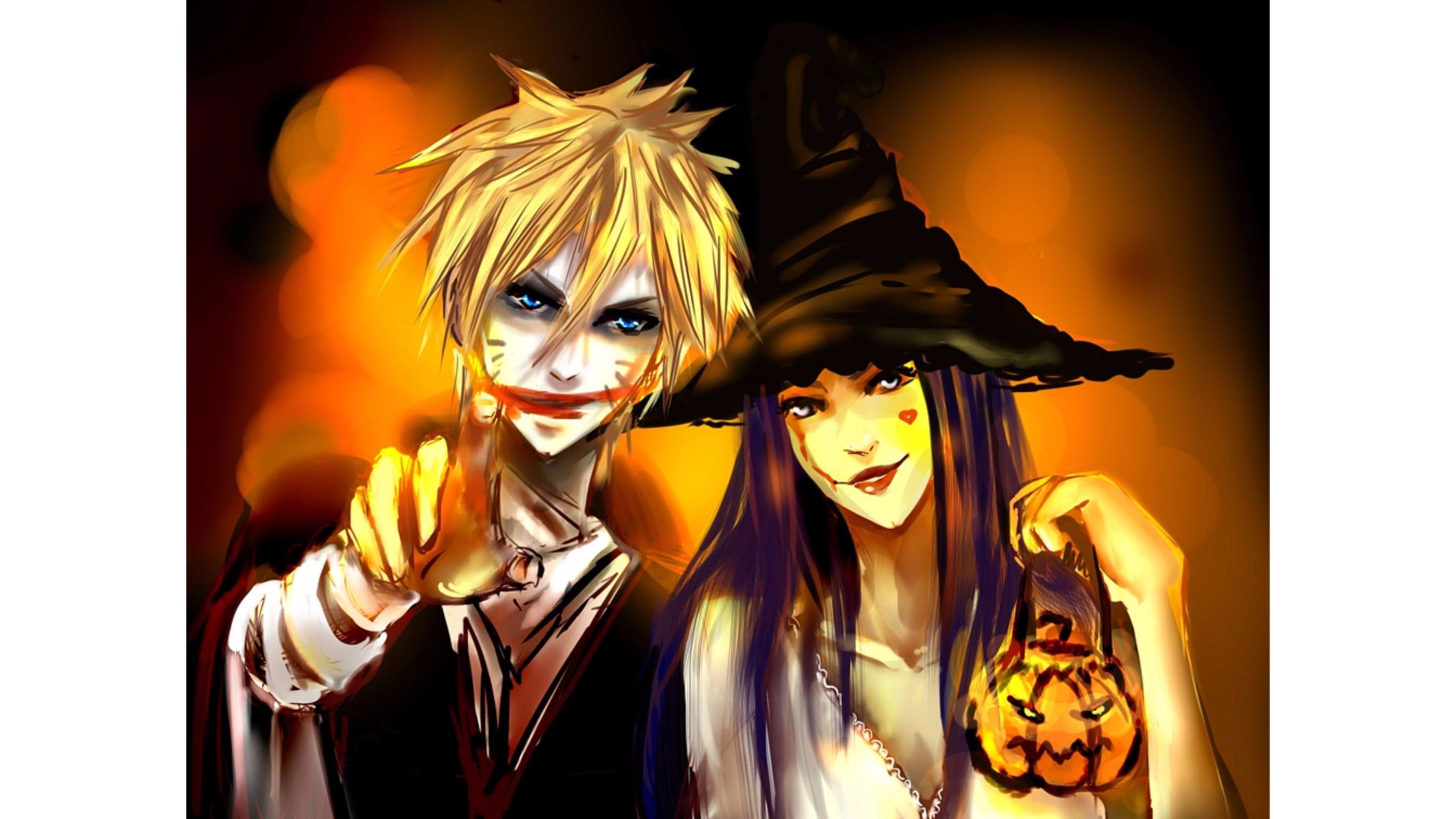 Two Cartoons Happy Halloween S 4K wallpaper