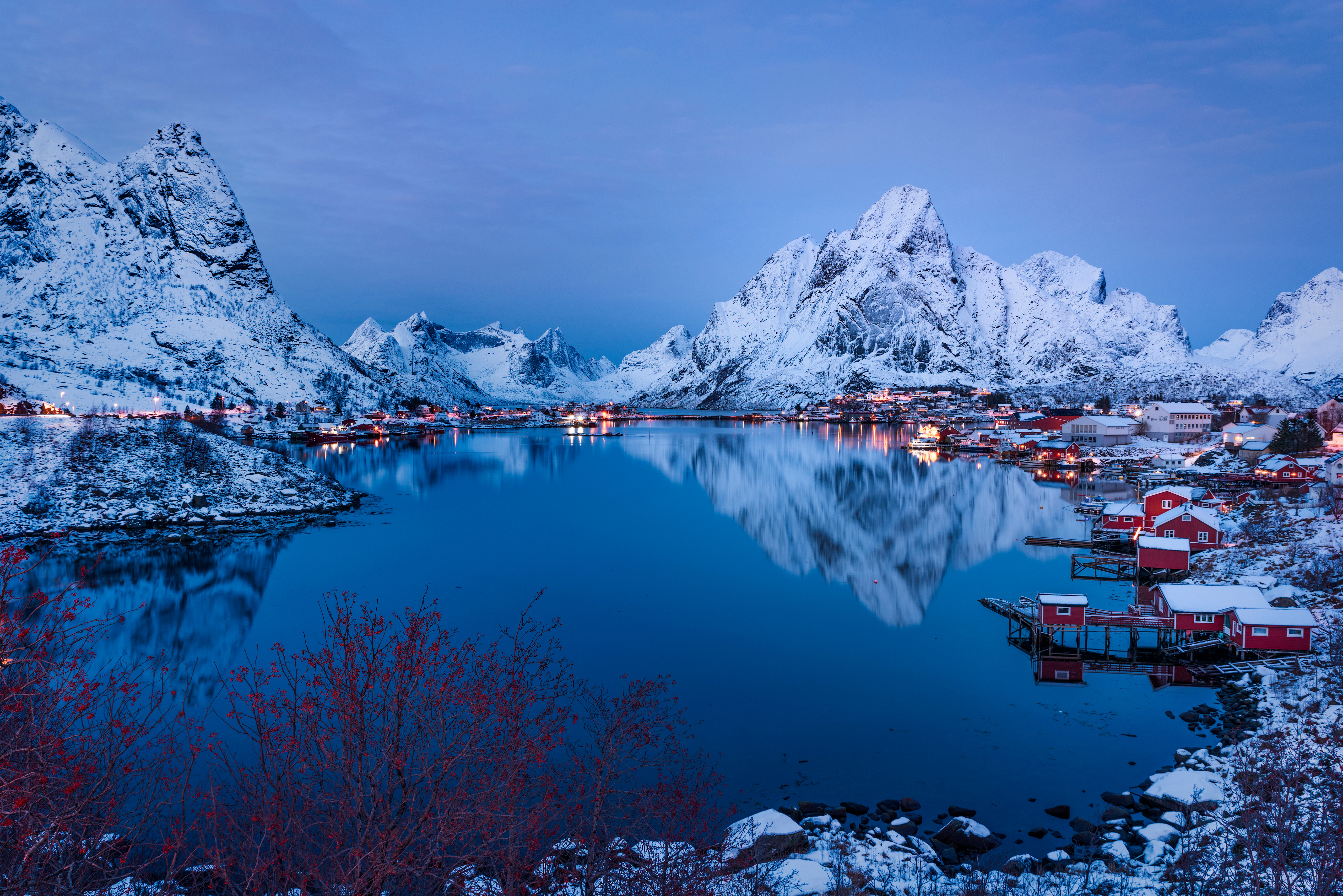 Mountains Houses Winter 5k, HD Nature, 4k Wallpaper, Image, Background, Photo and Picture