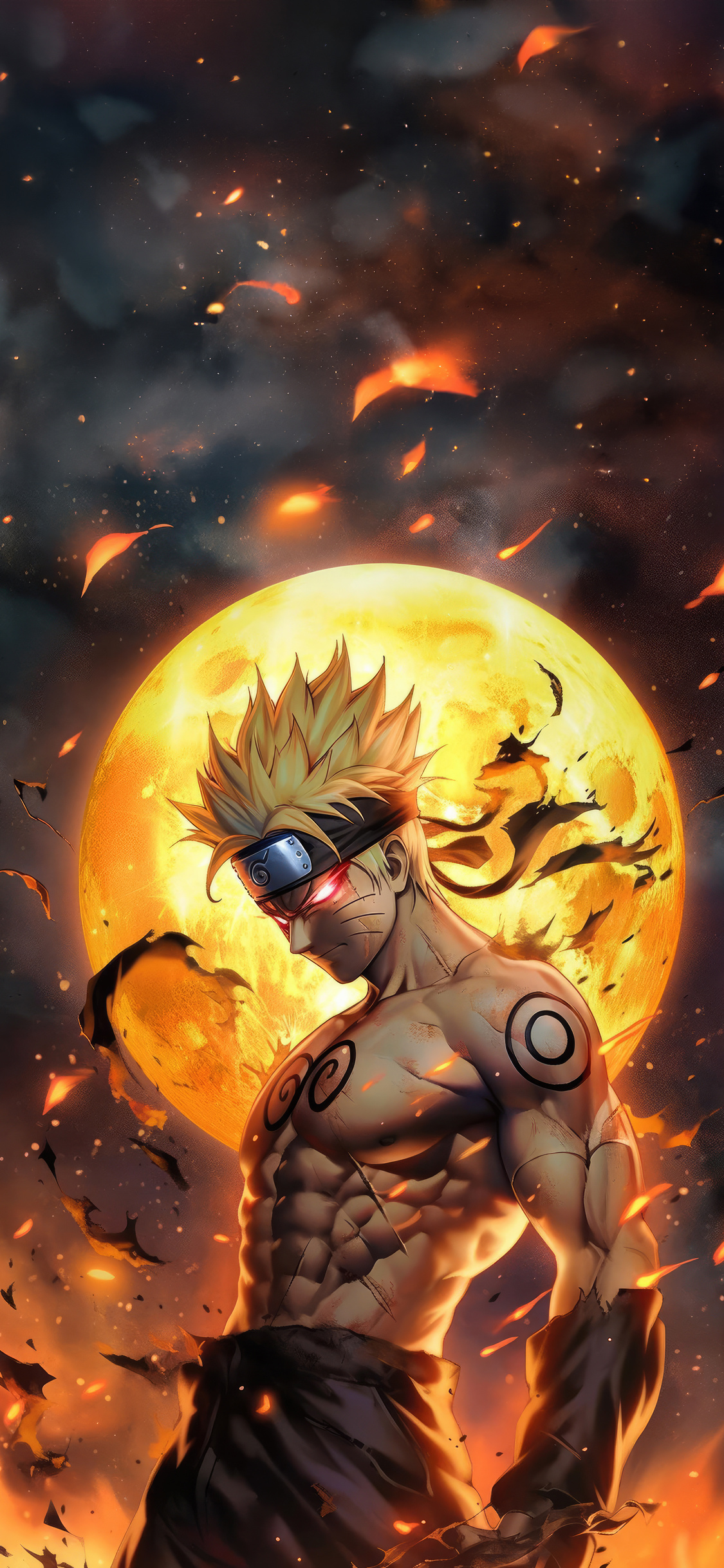 Dark Naruto iPhone XS, iPhone