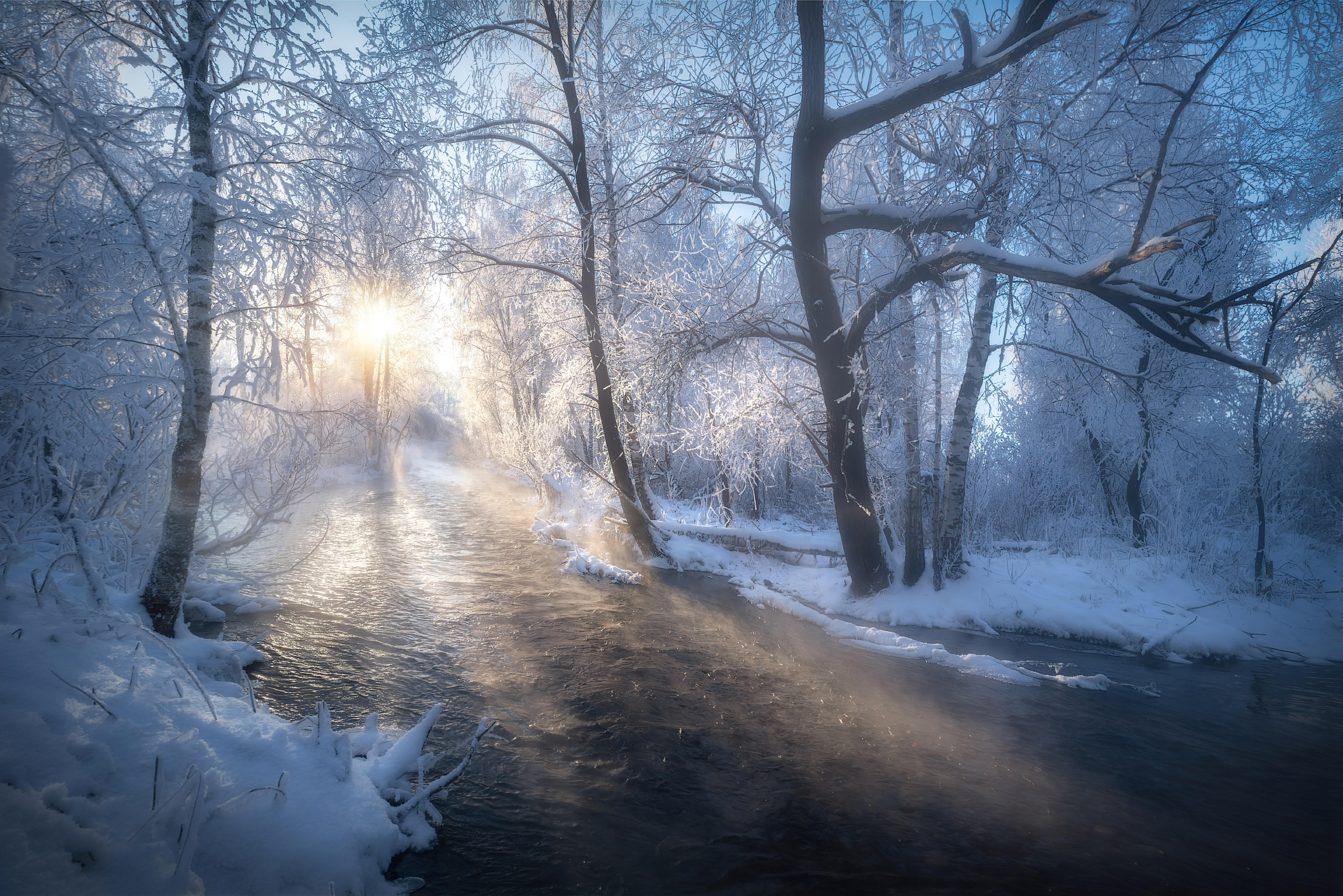 Frost Winter Road 5k, HD Nature, 4k Wallpaper, Image, Background, Photo and Picture