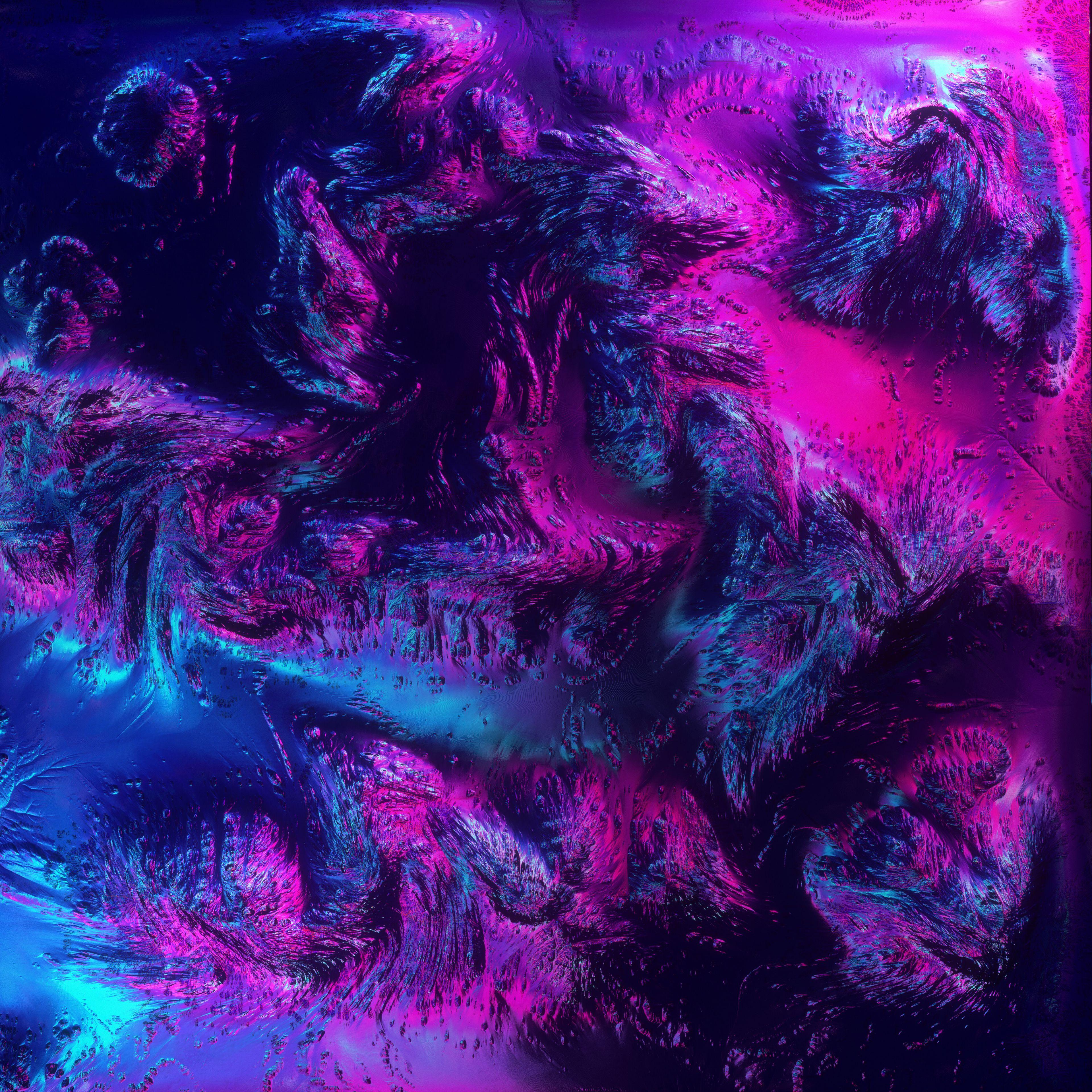 Neon Purple 4K Wallpaper