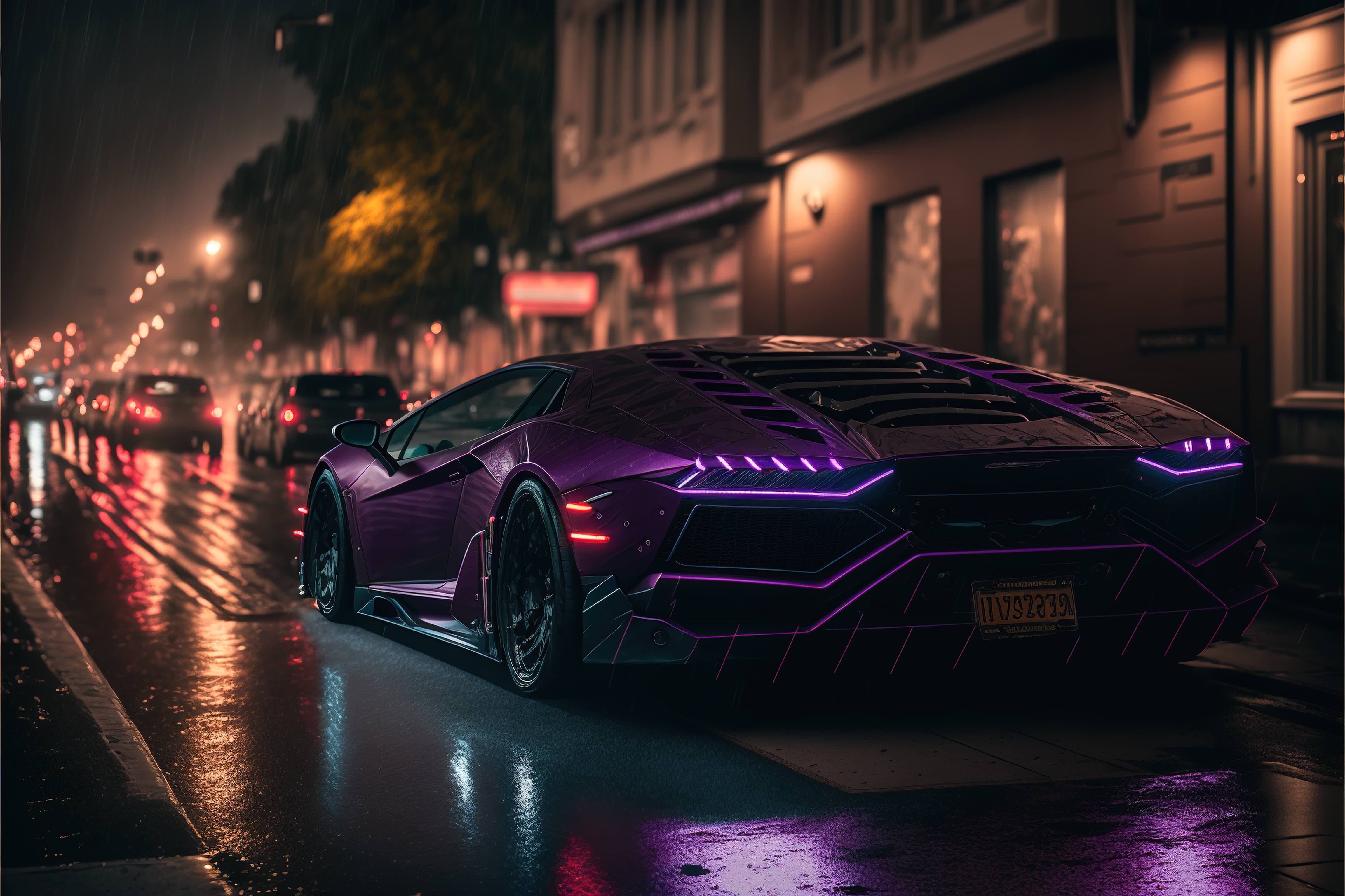 Free AI art image of full size car