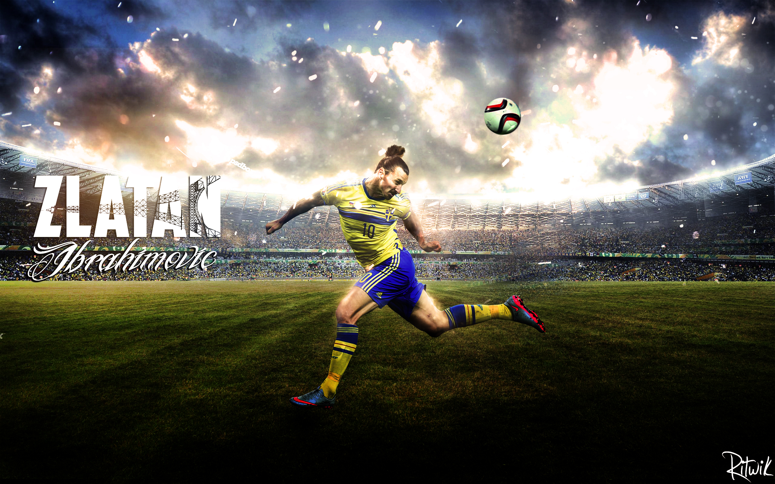 HD desktop wallpaper: Sports, Soccer, Zlatan Ibrahimovic, Swedish download free picture