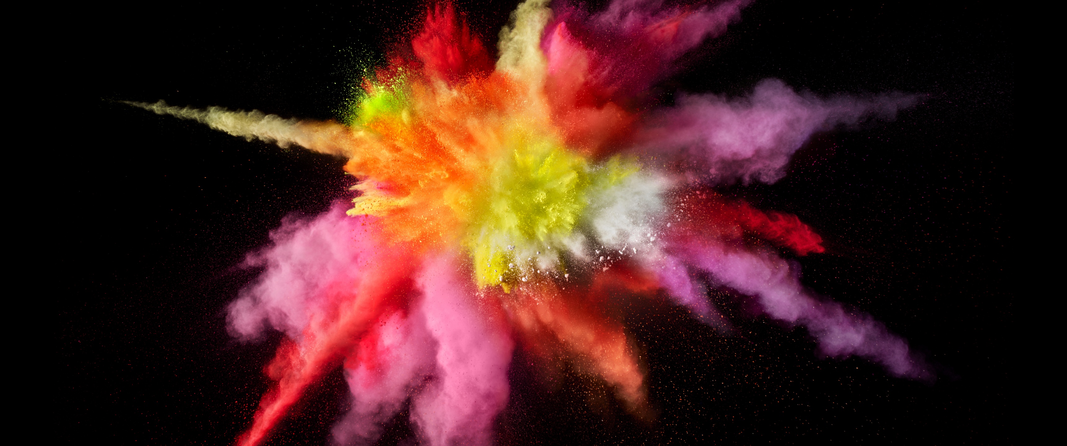 macOS Sierra Wallpaper 4K, Color burst, Splash, Colorful