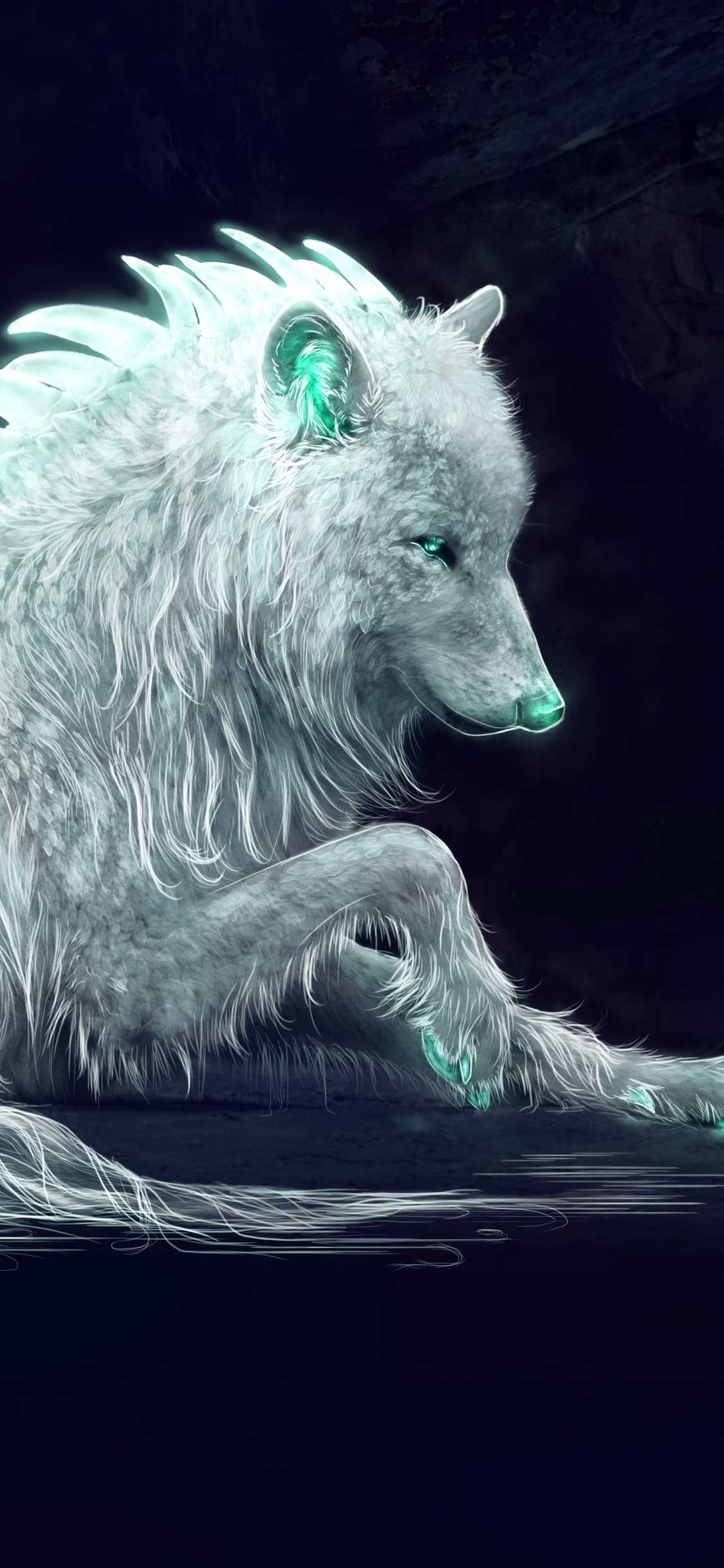 White Wolf Fan Art iPhone XS, iPhone 10, iPhone X HD 4k Wallpaper, Image, Background, Photo and Picture