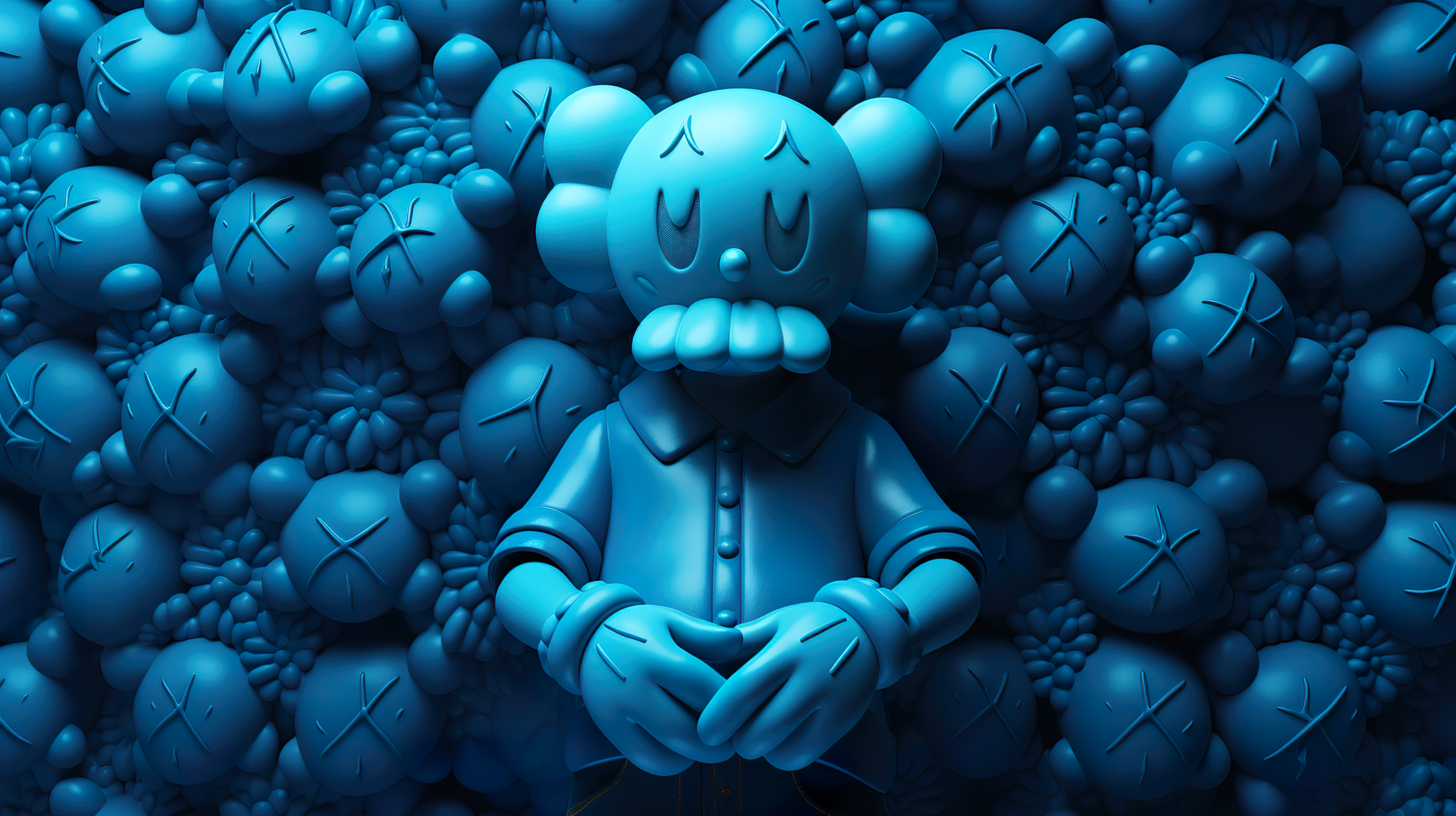 Blue Kaws Wallpaper