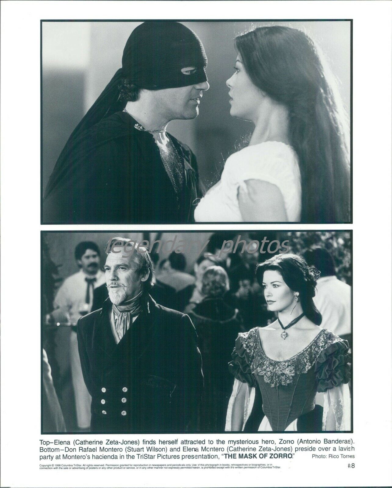 Actor Antonio Banderas in The Mask of Zorro Original News Service Photo