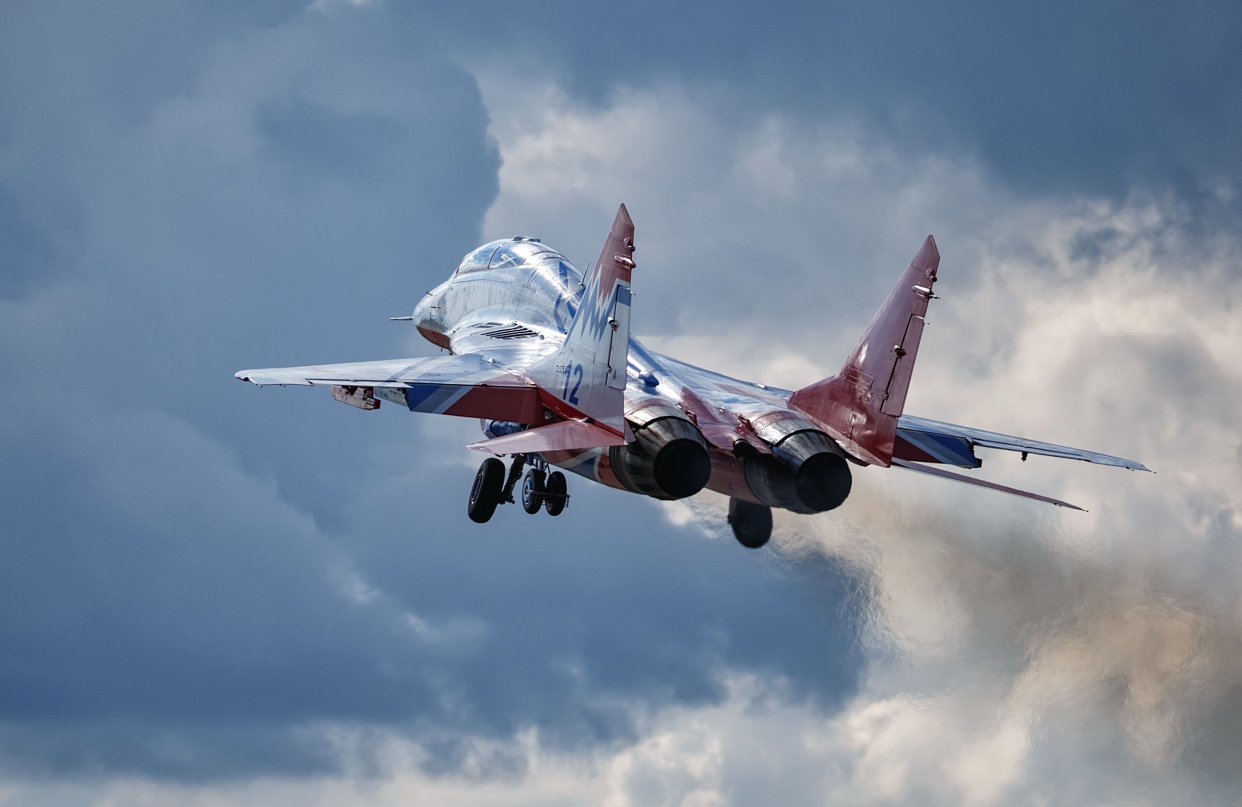 Image Mikoyan MiG 29 Fighter Airplane Airplane Takes Off 2560x1664