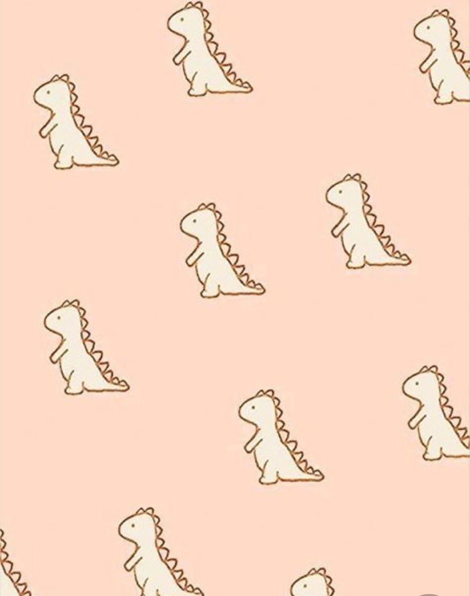 Pink Dino Wallpaper. Cute laptop wallpaper, iPhone wallpaper yellow, Wallpaper iphone cute