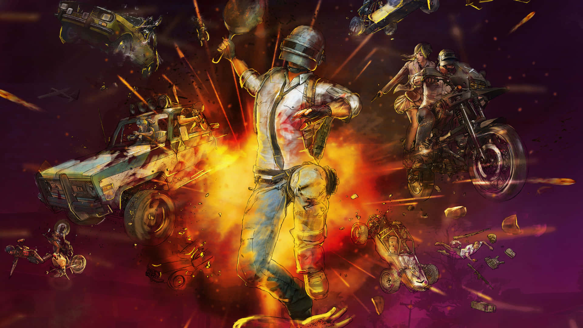 Download PlayerUnknown's Battlegrounds (PUBG) Action Packed Banner