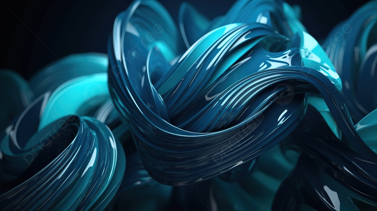 Ethereal Blue Swirls A Dynamic Shimmering 3D Design Background, Fluid Background, Gradient Wave, Blue Liquid Background Image And Wallpaper for Free Download
