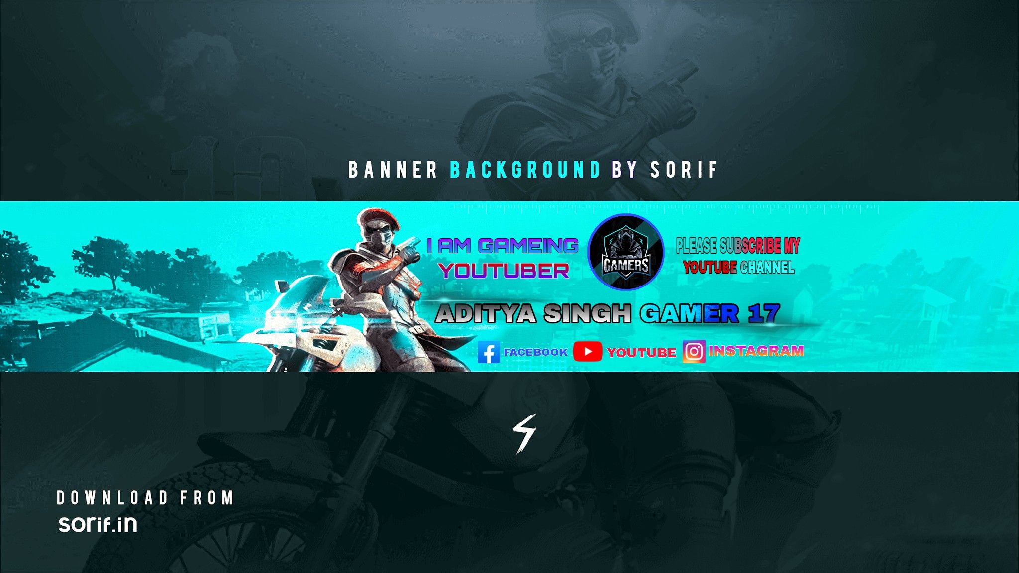 ADITYA SINGH GAMER 17 YOUTUBE BANNER IMAGES. Youtube banners, Banner image, Banner