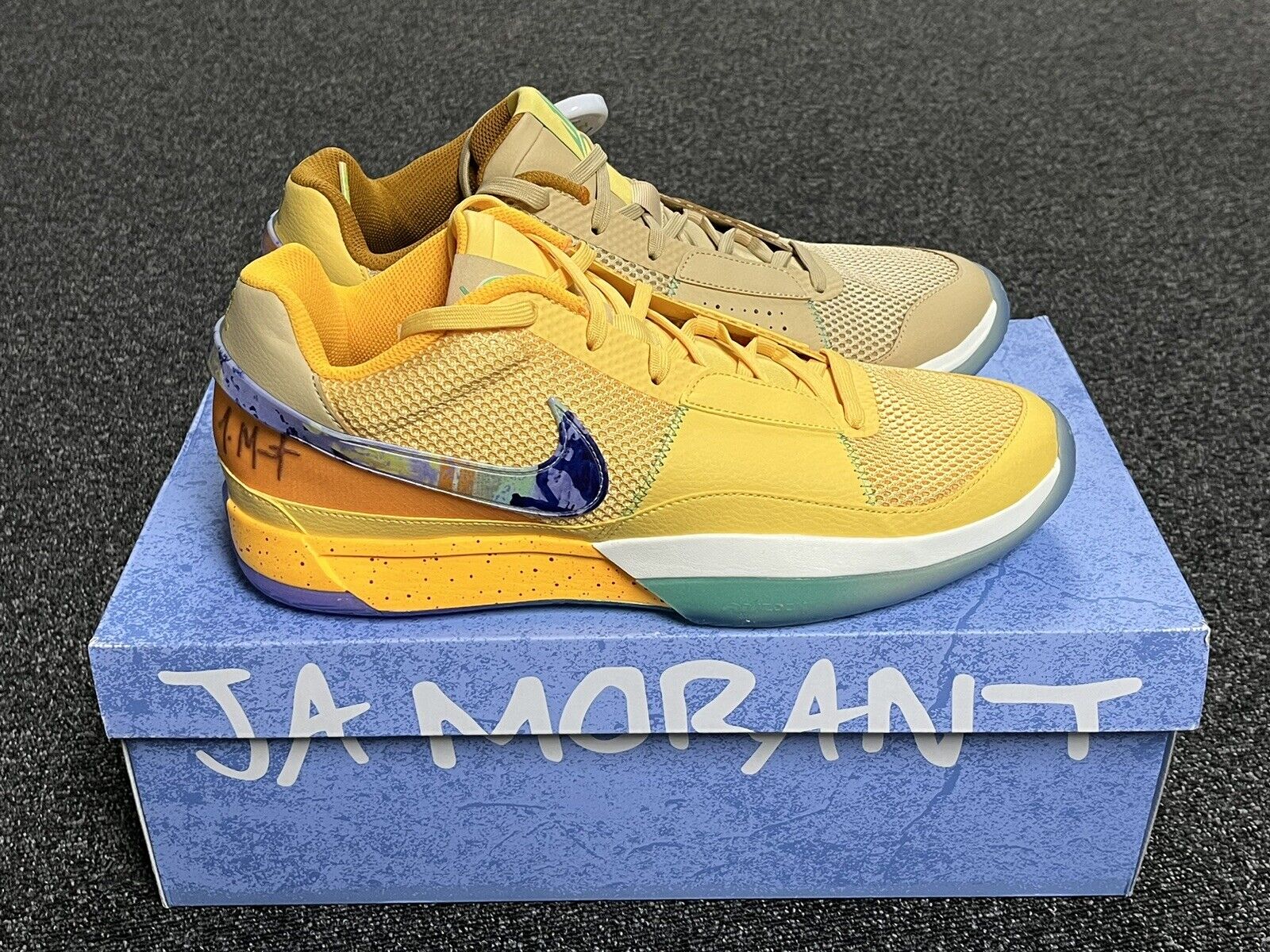 Nike Ja Morant 1 Eybl Peach Jam EYBL Size 13 Basketball Shoes FN6615 900 RARE!