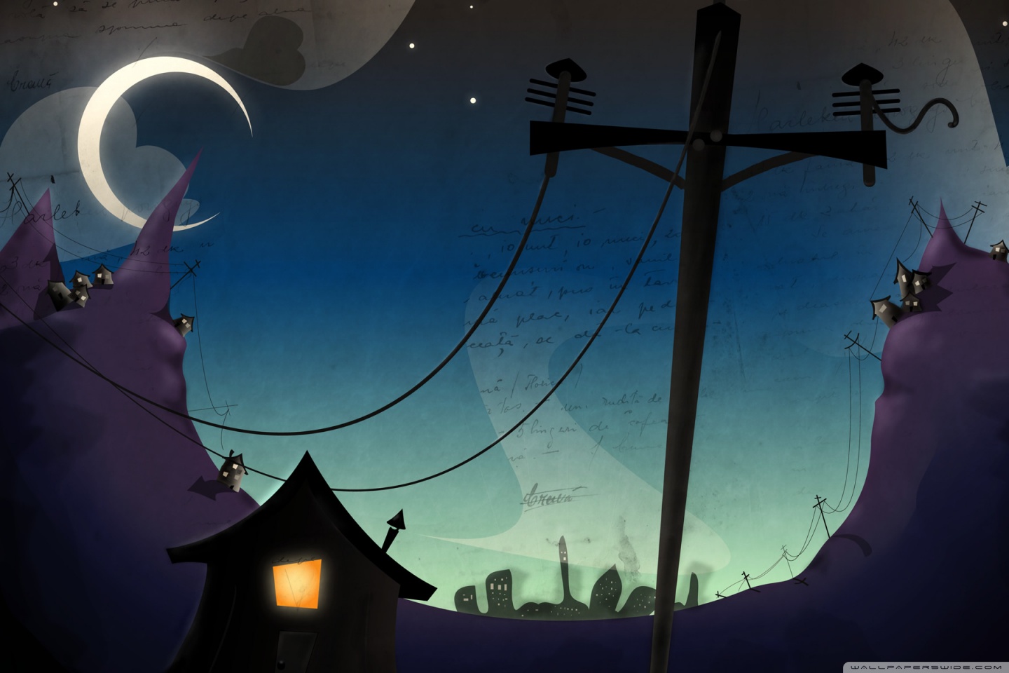 Dark Cartoon Art Ultra HD Desktop Background Wallpaper for 4K UHD TV, Tablet