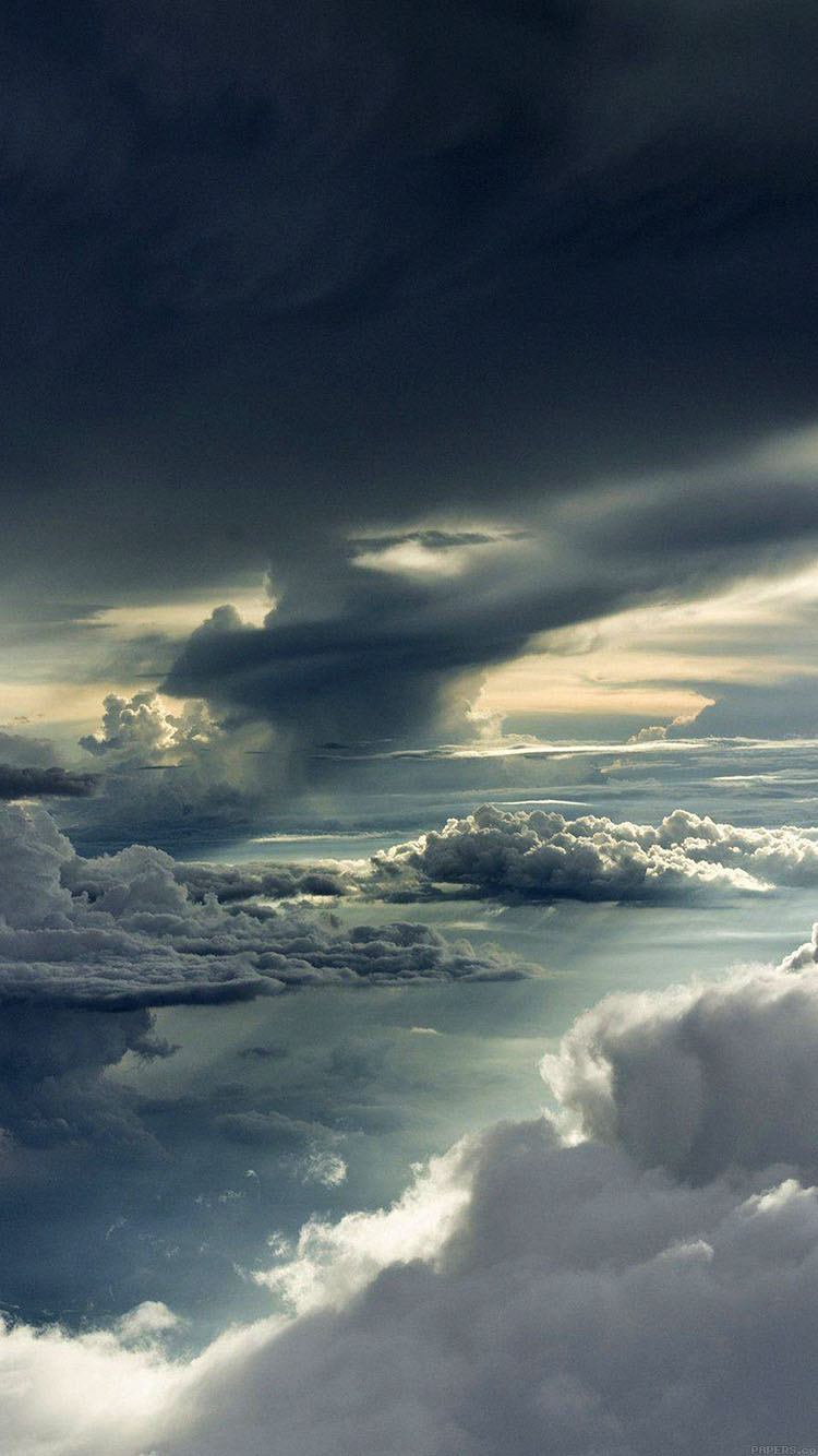 Wallpaper Between Storm Clouds Sky Wallpaper
