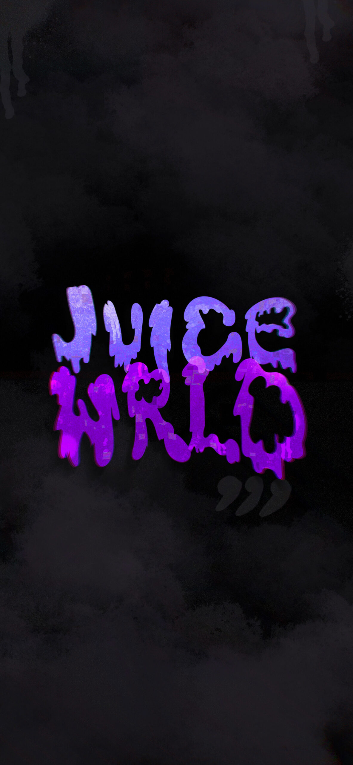 Juice WRLD Wallpaper on Black