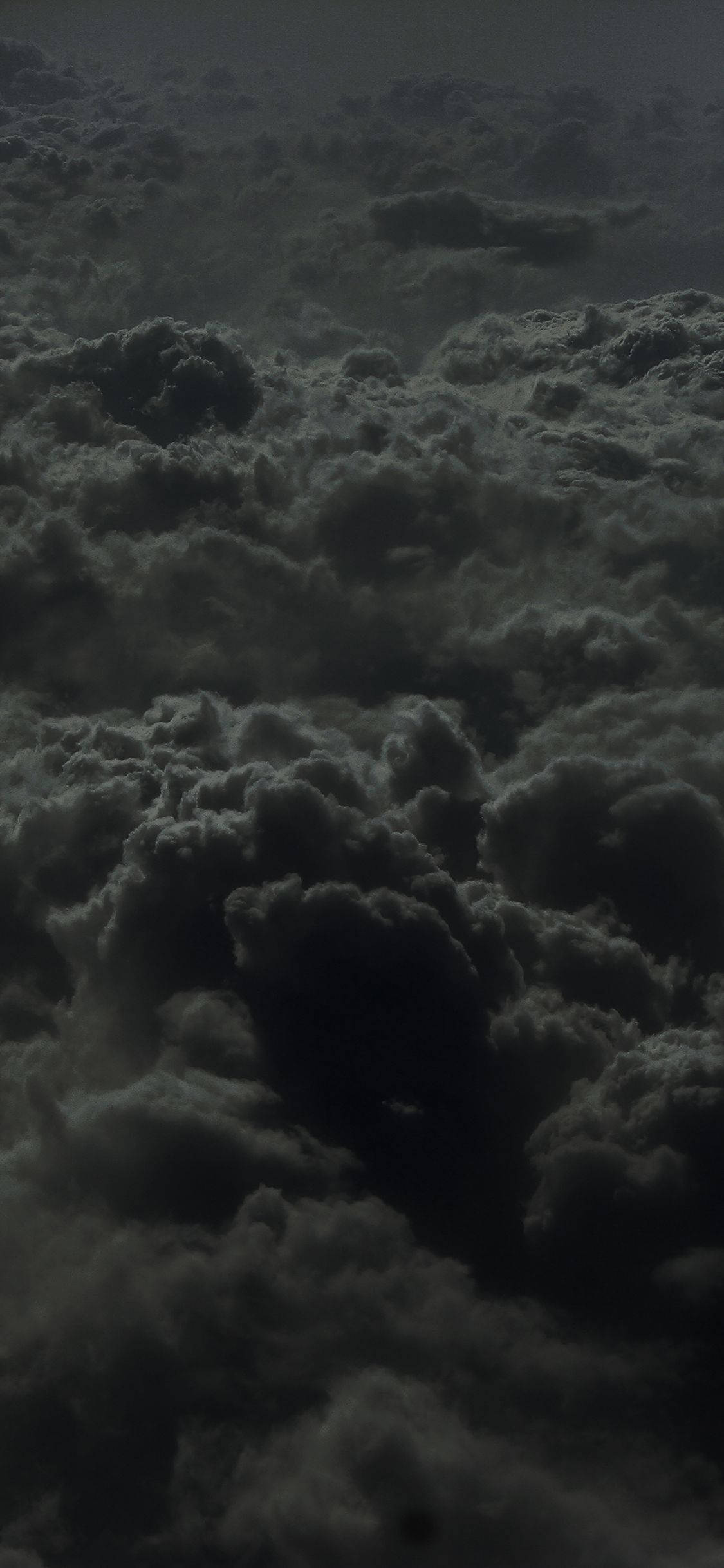 Download HD Cloudy Sky Dark Grey iPhone Wallpaper