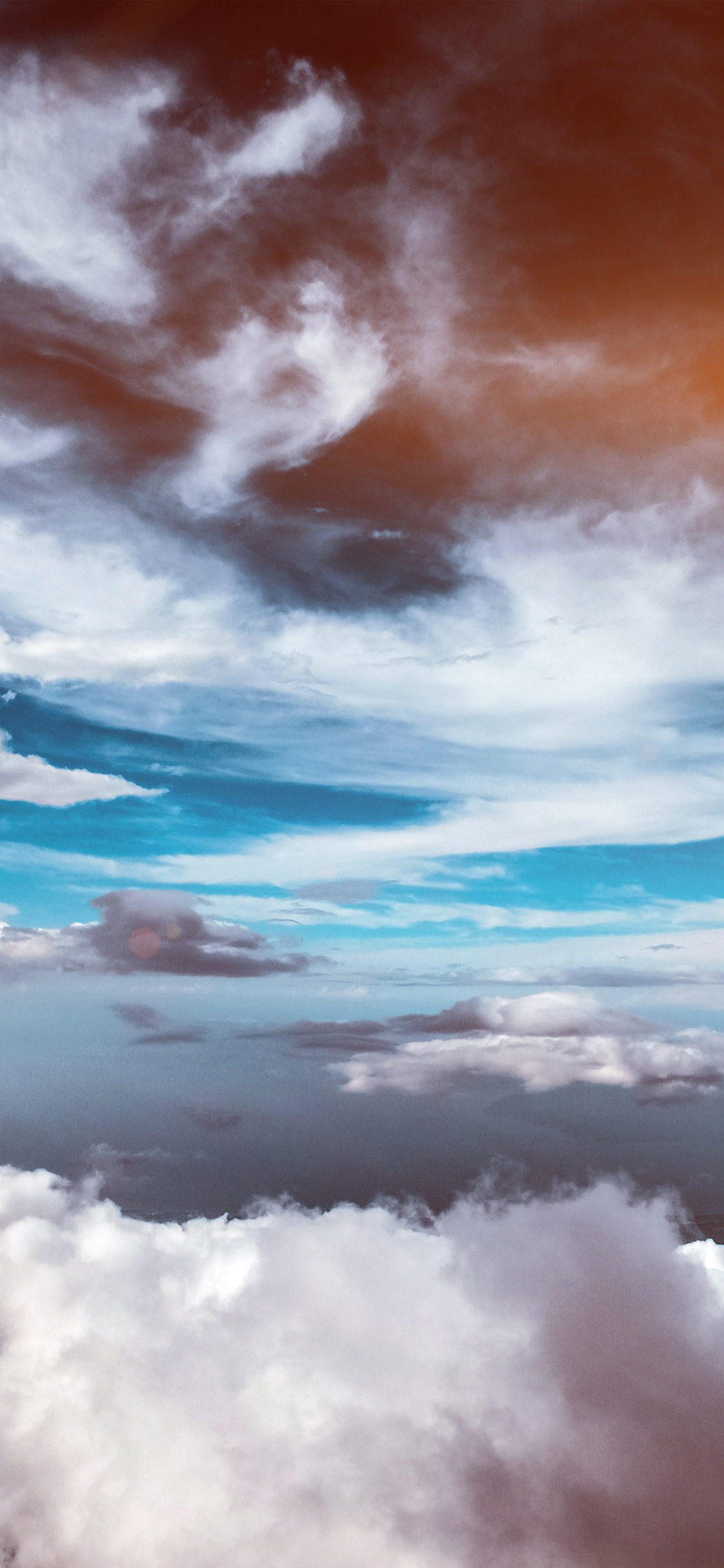 cloud sky nature blue flare