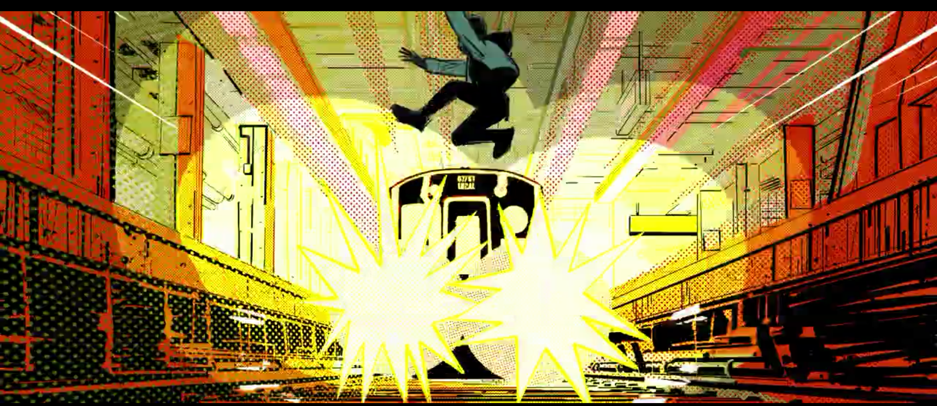 Spider Man: Into The Spider Verse Miles Running From The Prowler