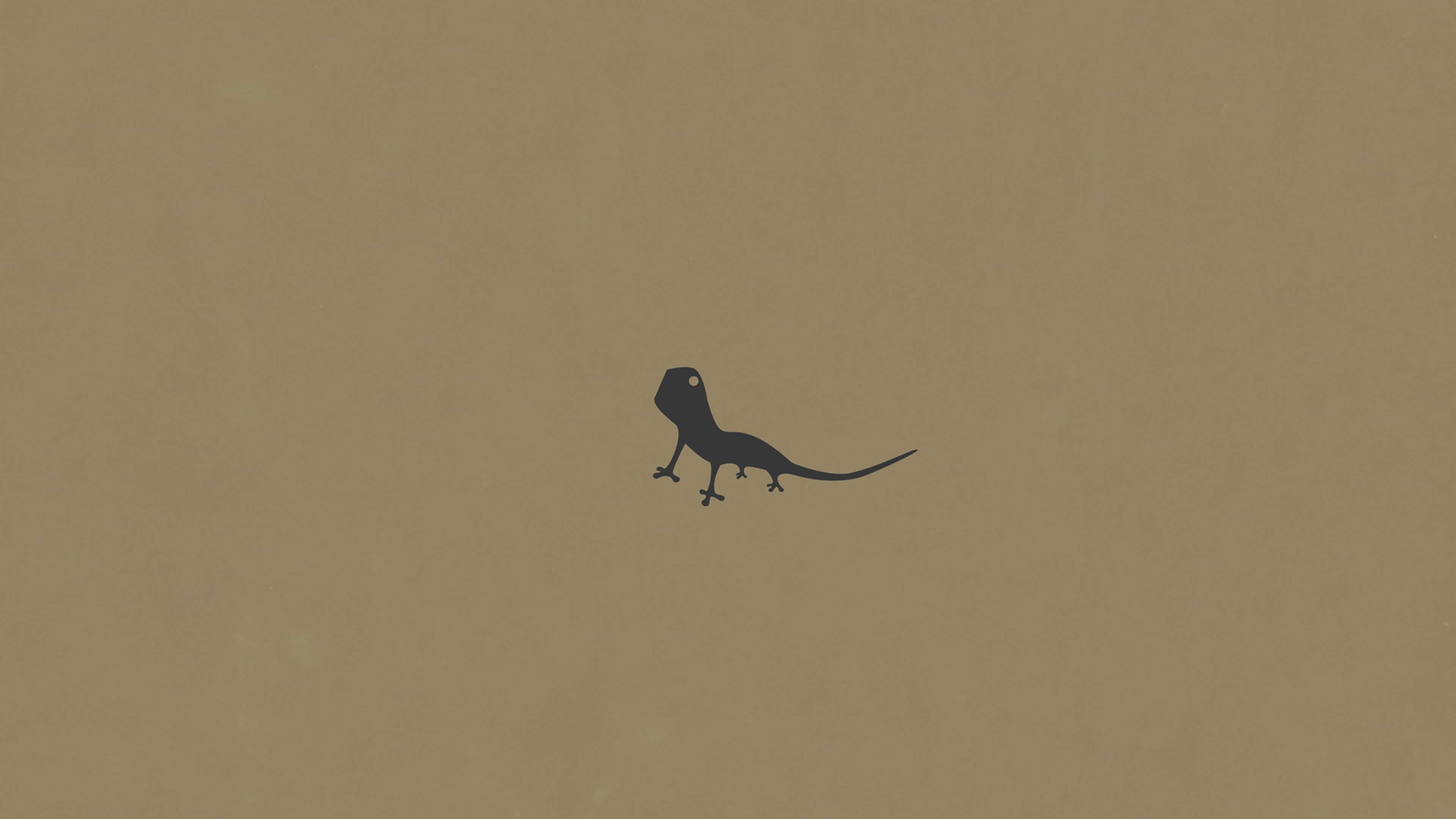 Lizard Brown Animal Minimal Simple Art