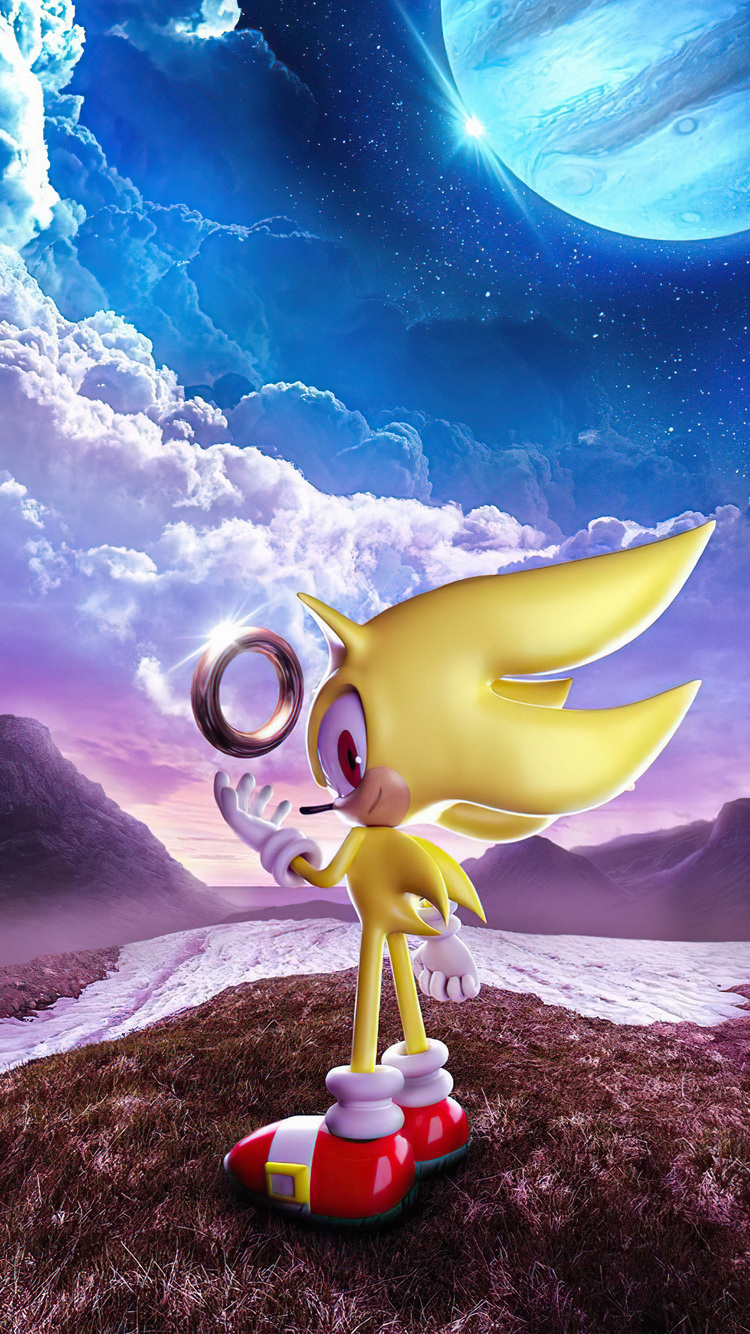 Super Sonic The Hedgehog iPhone 6, iPhone 6S, iPhone 7 HD 4k Wallpaper, Image, Background, Photo and Picture