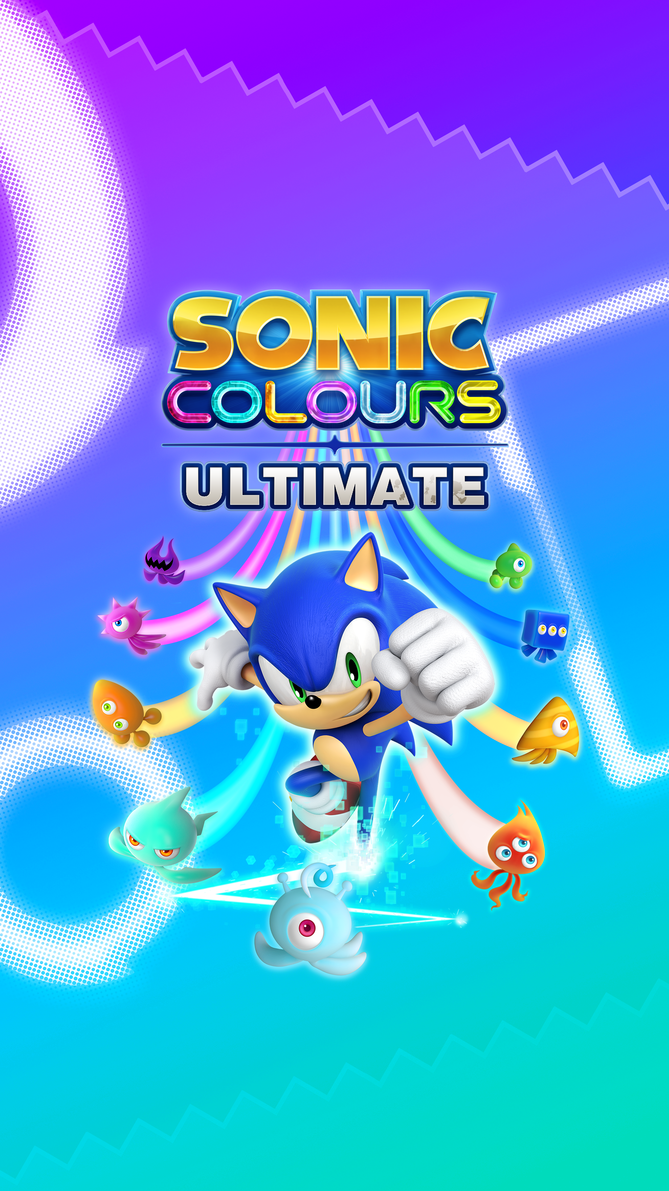 Made a 4K phone wallpaper to celebrate Sonic Colours Ultimate (Yes, I used my logo instead of the official one lmao)