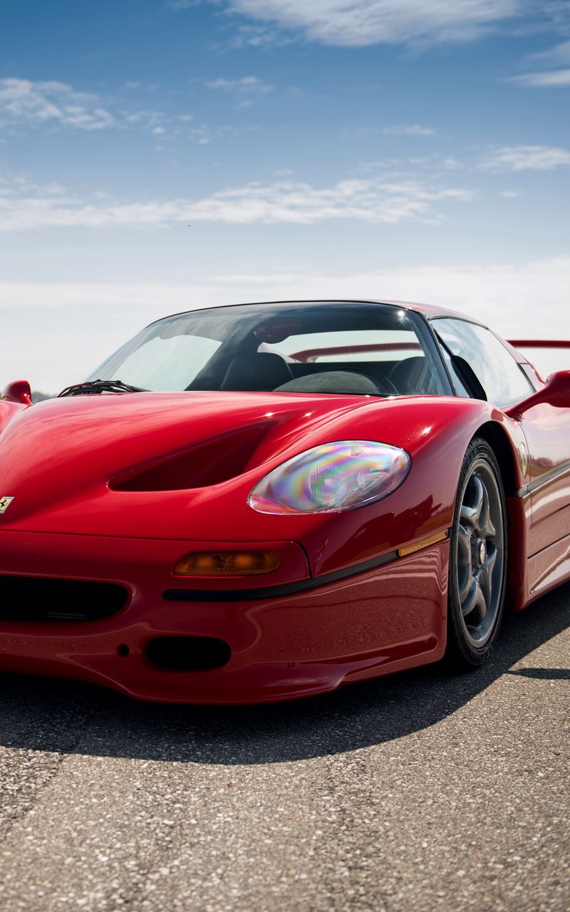 Download Wallpaper 800x1280 Ferrari, F50, 1995, Red Samsung Galaxy Note Gt N7000, Meizu Mx2 HD Background