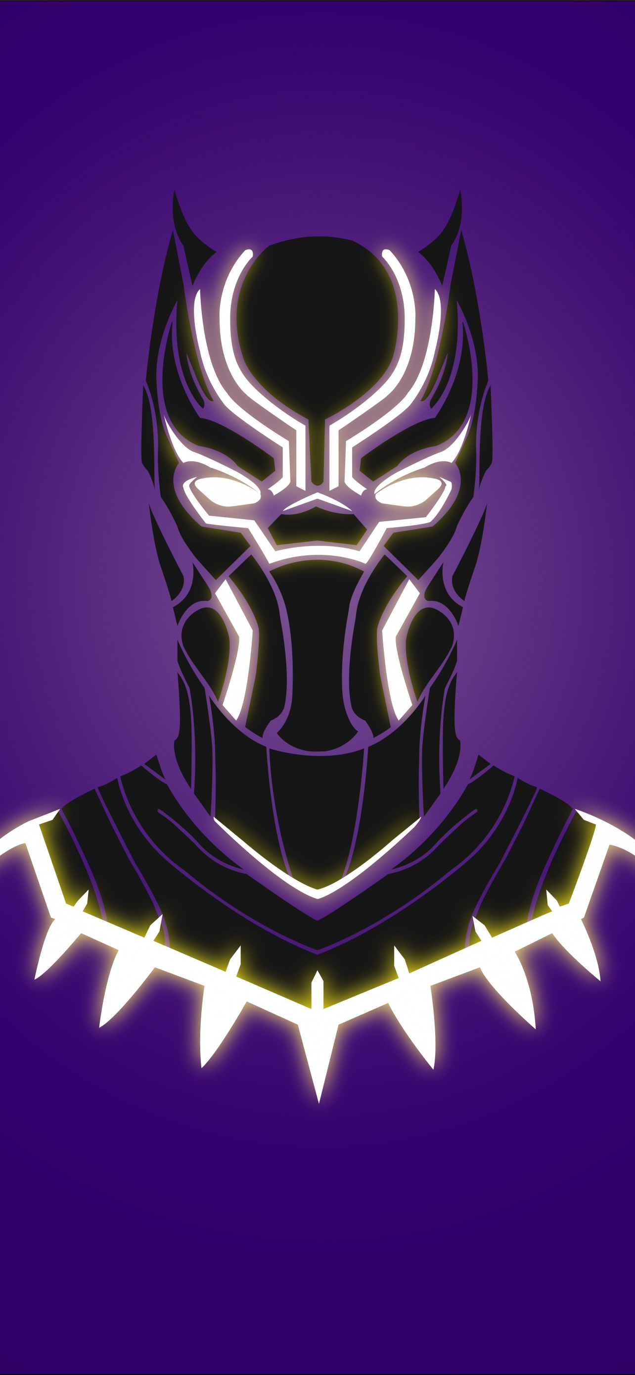 Black Panther Wallpaper 4K, 10K, Cartoon, Minimalist