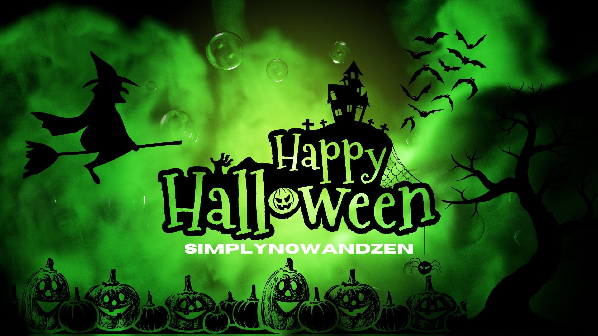 Witchy Halloween Desktop Wallpaper Organizer Dark Wallpaper