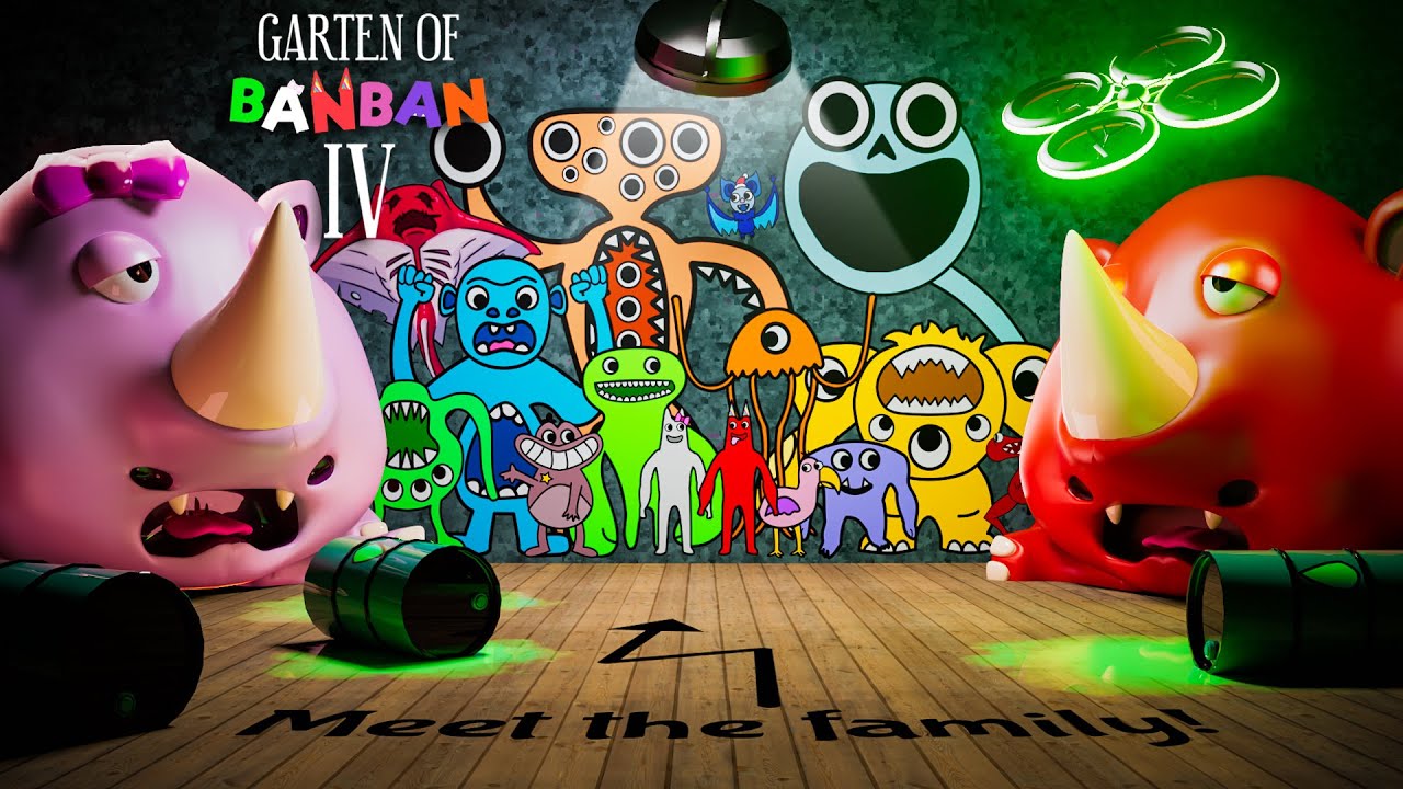 Garten of Banban 4 BOSSES + ENDING (Gameplay )