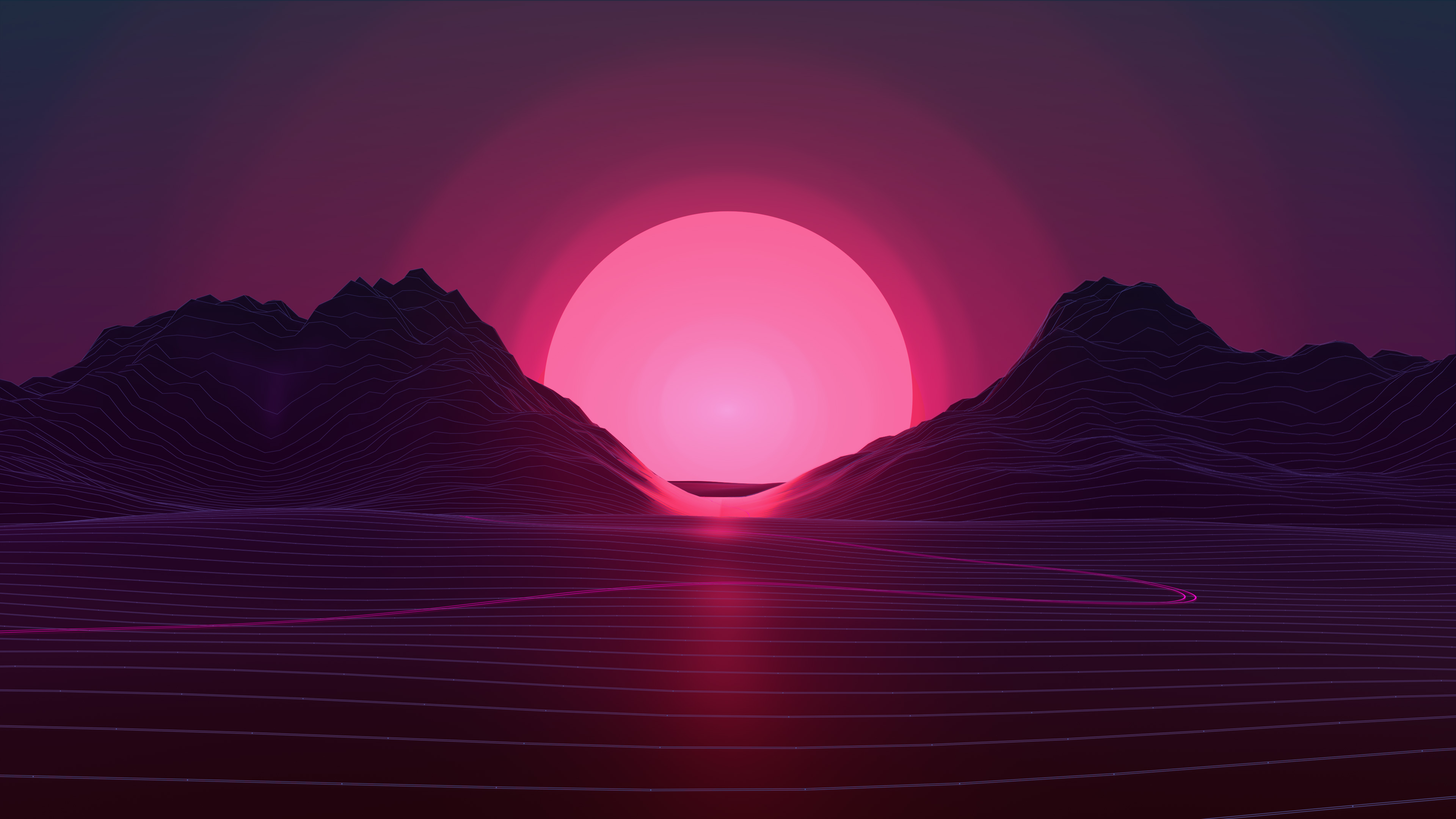 Neon Sunset 4k, HD Artist, 4k Wallpaper, Image, Background, Photo and Picture