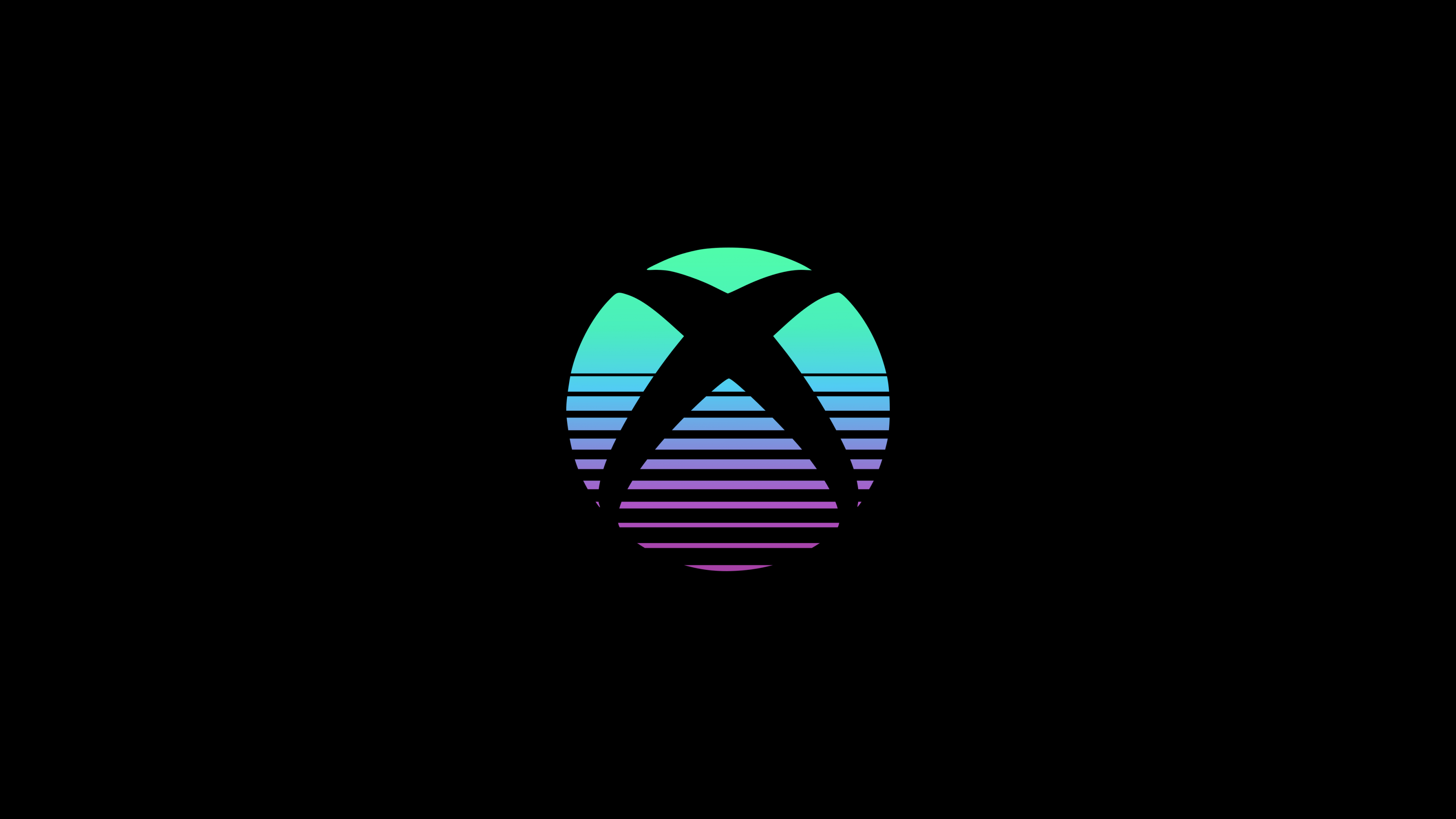 Xbox Wallpaper 4K, Logo, Black background, AMOLED