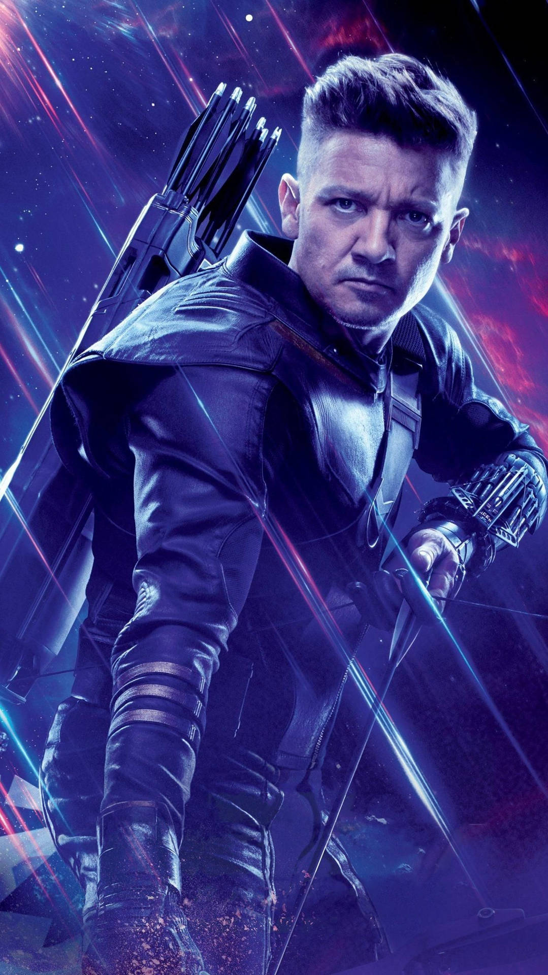 Download Hawkeye 4k Marvel iPhone Purple Wallpaper
