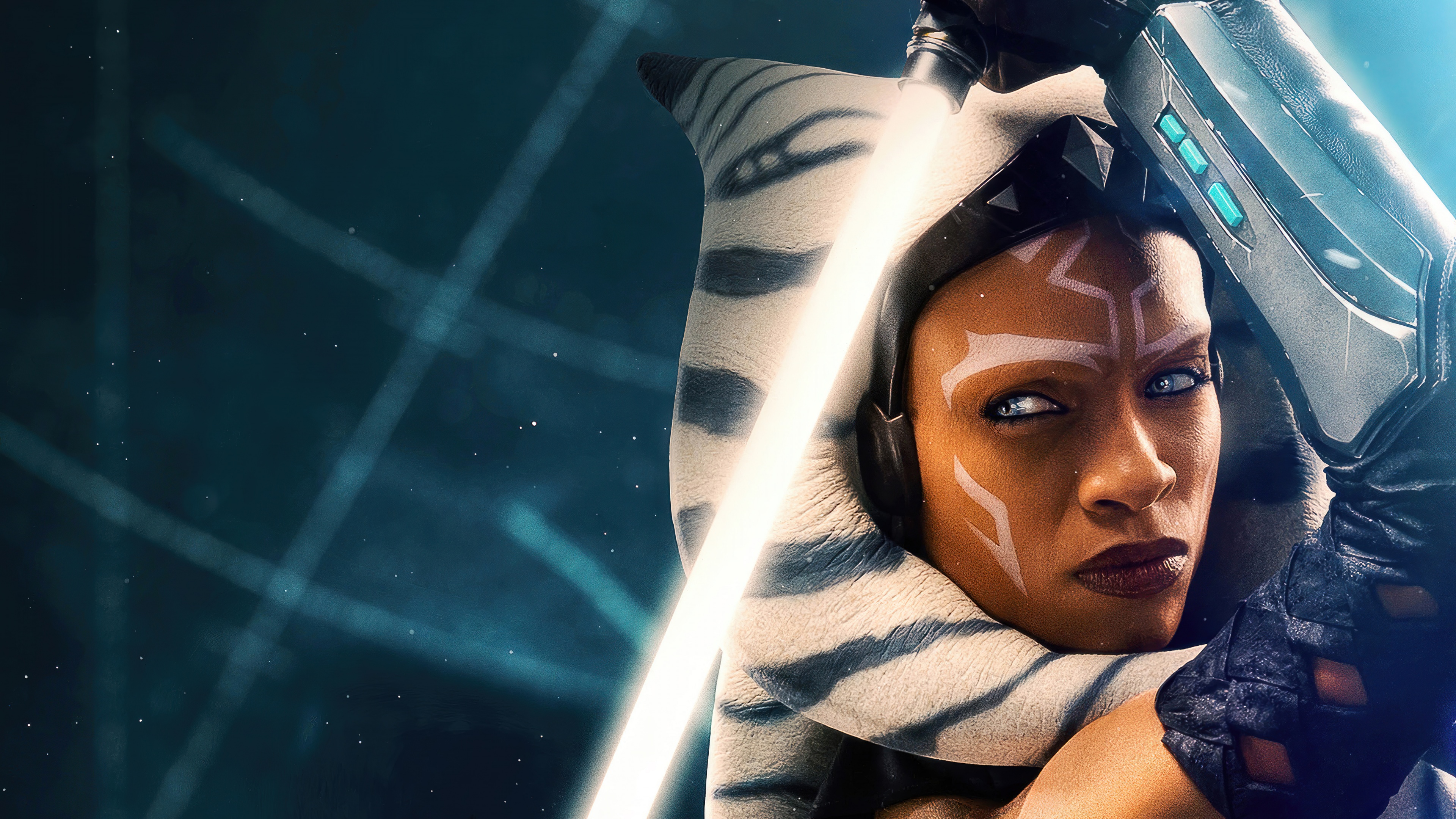Ahsoka Tano Wallpaper 4K, Rosario Dawson, 2023 Series