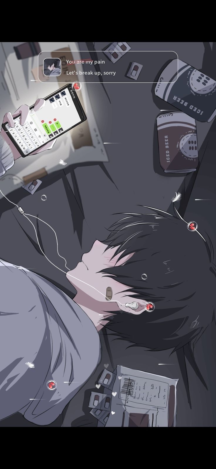 wallpaper lock screen anime aesthetic