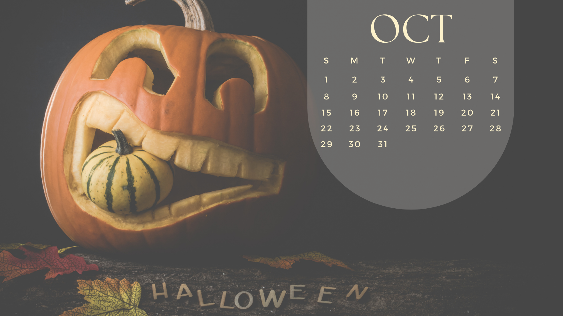 FREE OCTOBER 2023 DESKTOP CALENDAR BACKGROUNDS (EASY DOWNLOAD)