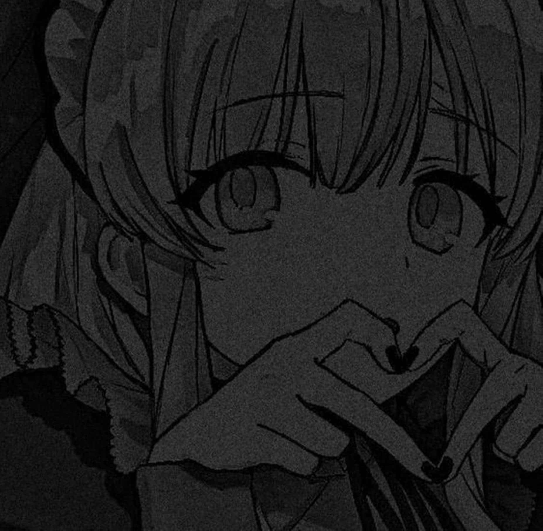 Download Heart Finger Dark Aesthetic Anime Pfp Wallpaper