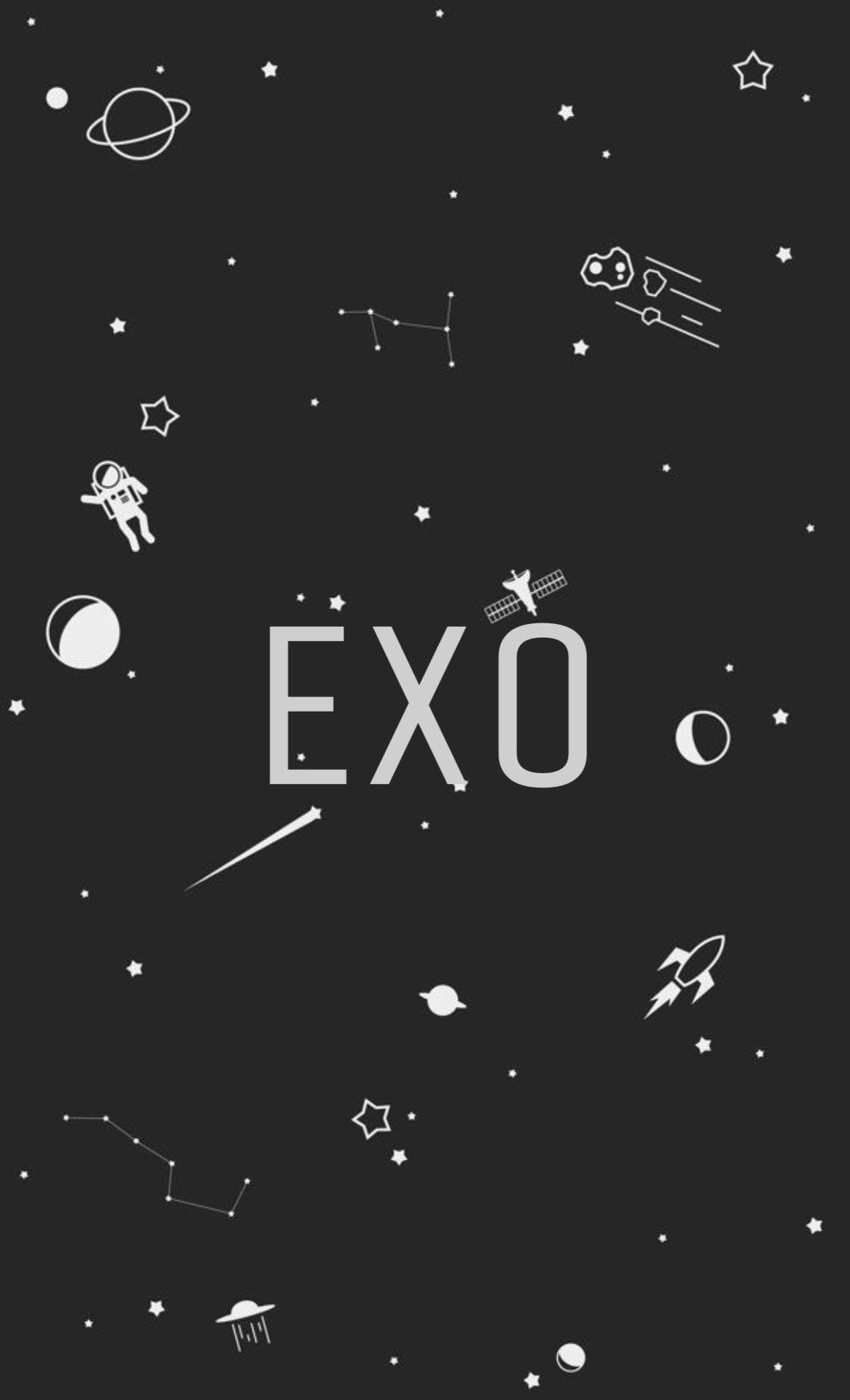 Download EXO Galaxy Fan Art Wallpaper