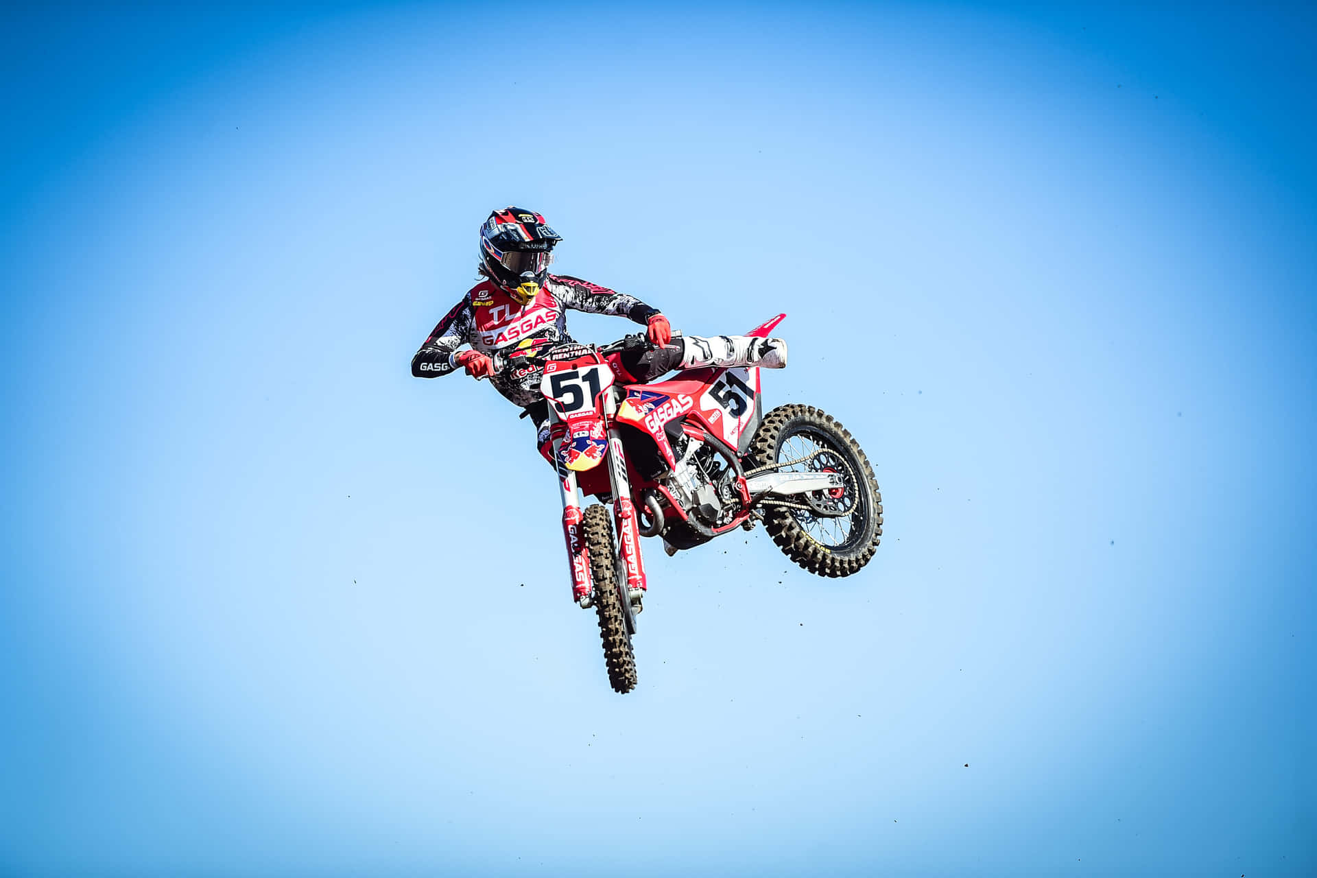Download Professional Motocross Racer On A Gas Gas Motorcycle Wallpaper