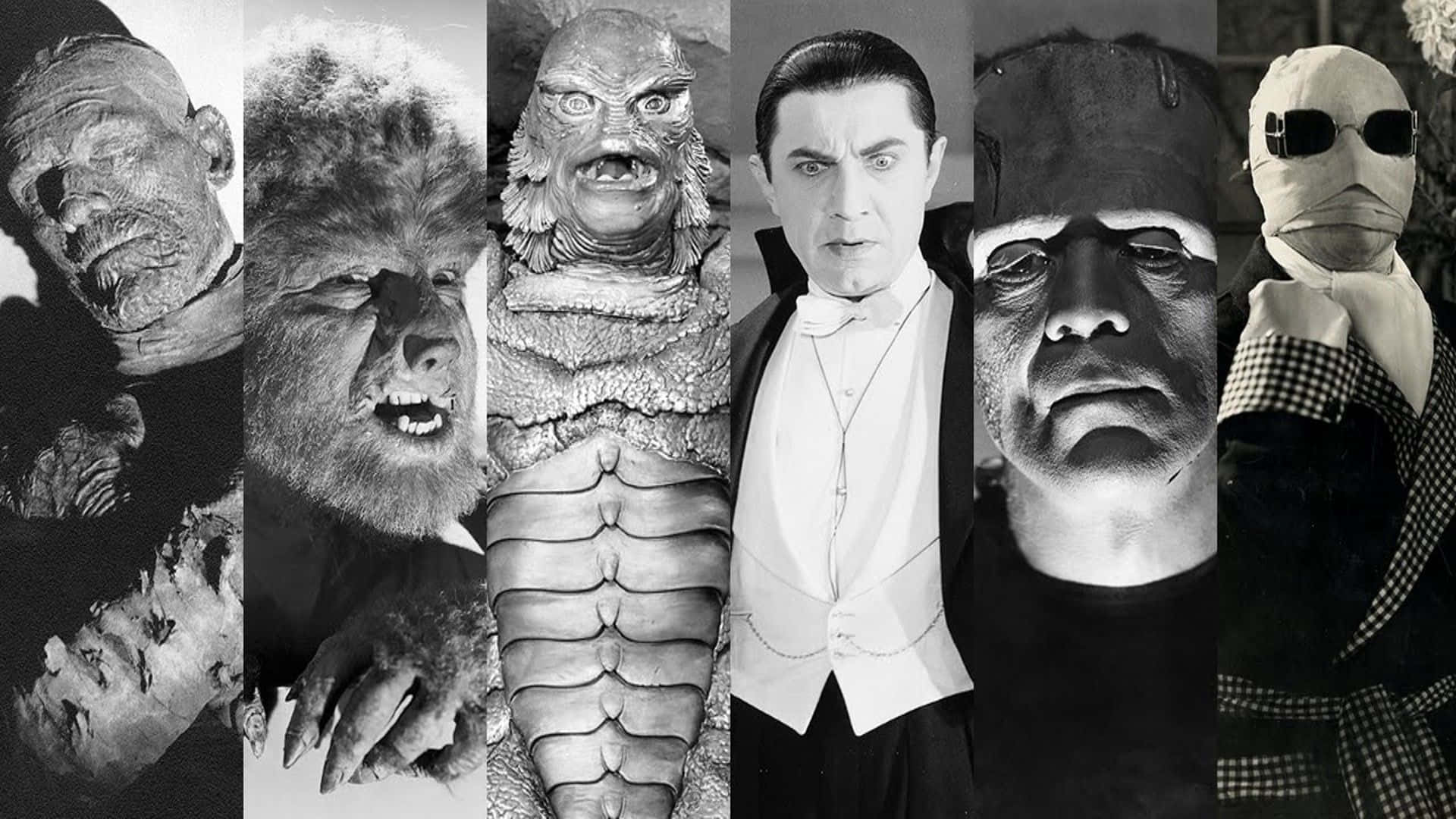 Download Classic Universal Monsters Collage Wallpaper