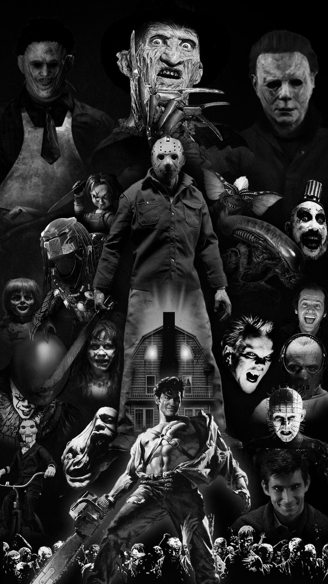 Horror Slashers 2. Horror movie art, Horror icons, Alien vs predator movies