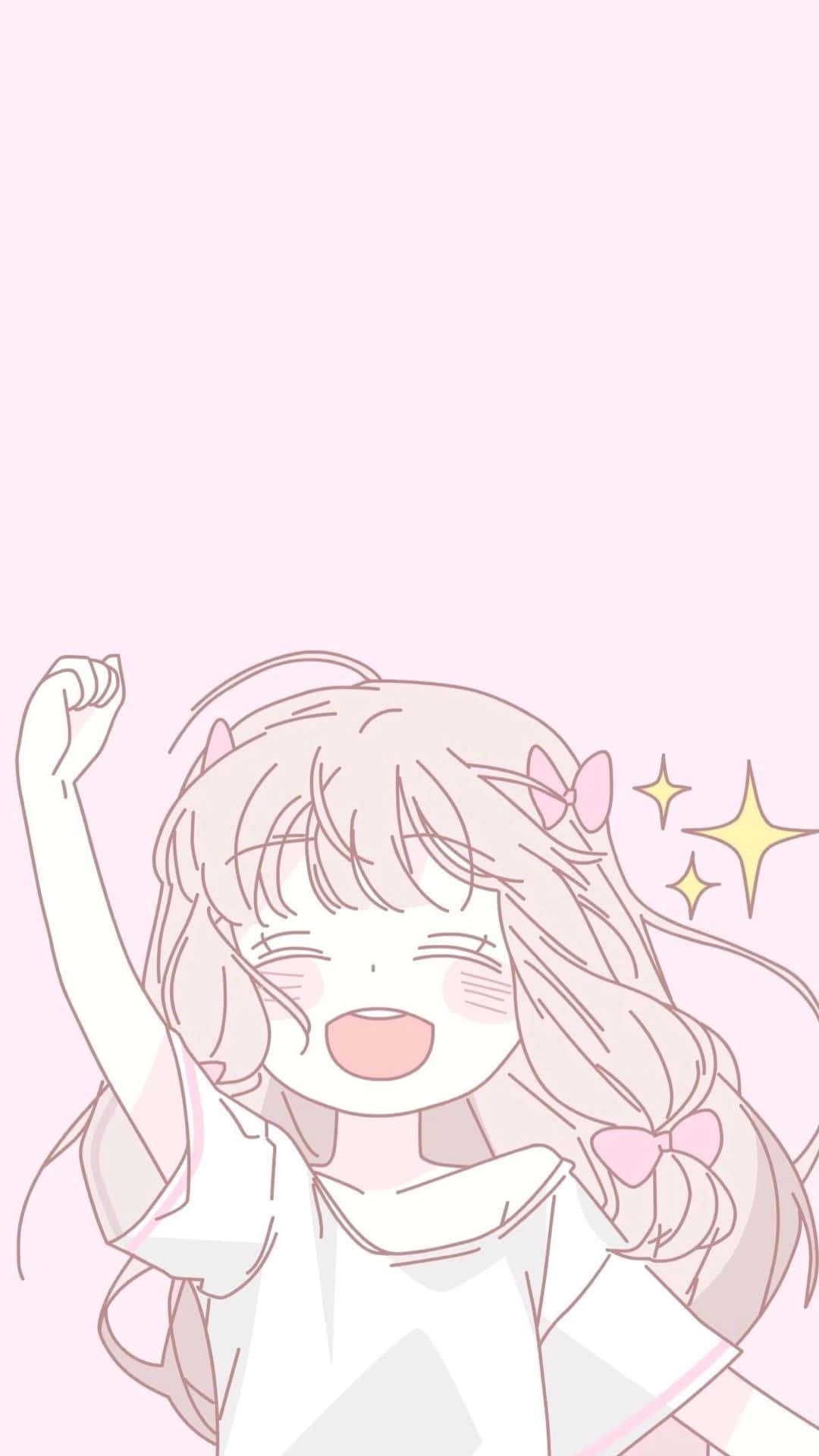 Download Pink Girl Anime PFP Aesthetic Wallpaper