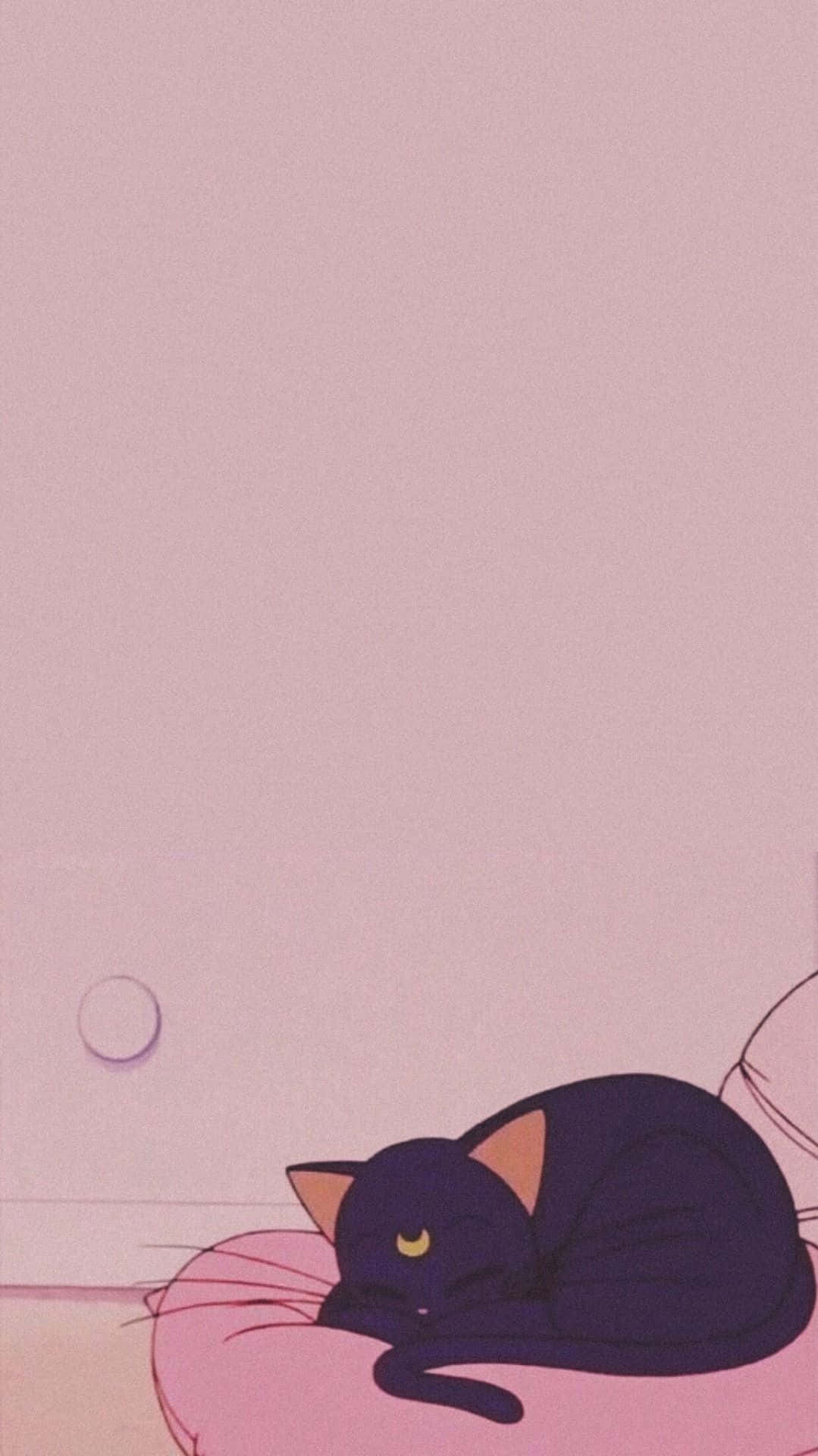 Download Pink Aesthetic Anime Phone Luna Wallpaper